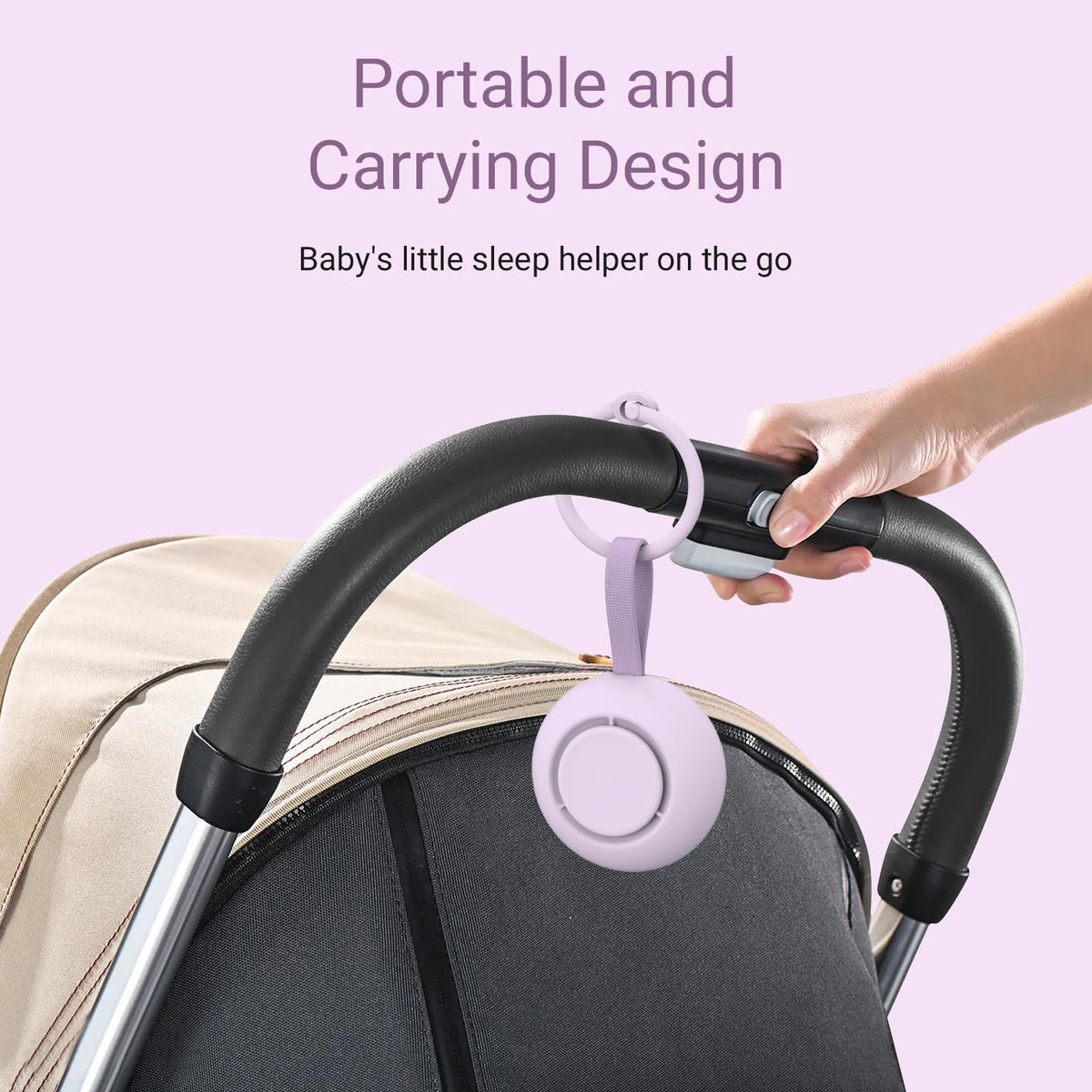 Portable Baby Sound Machine & Essentials for Babies & Kids-Rose