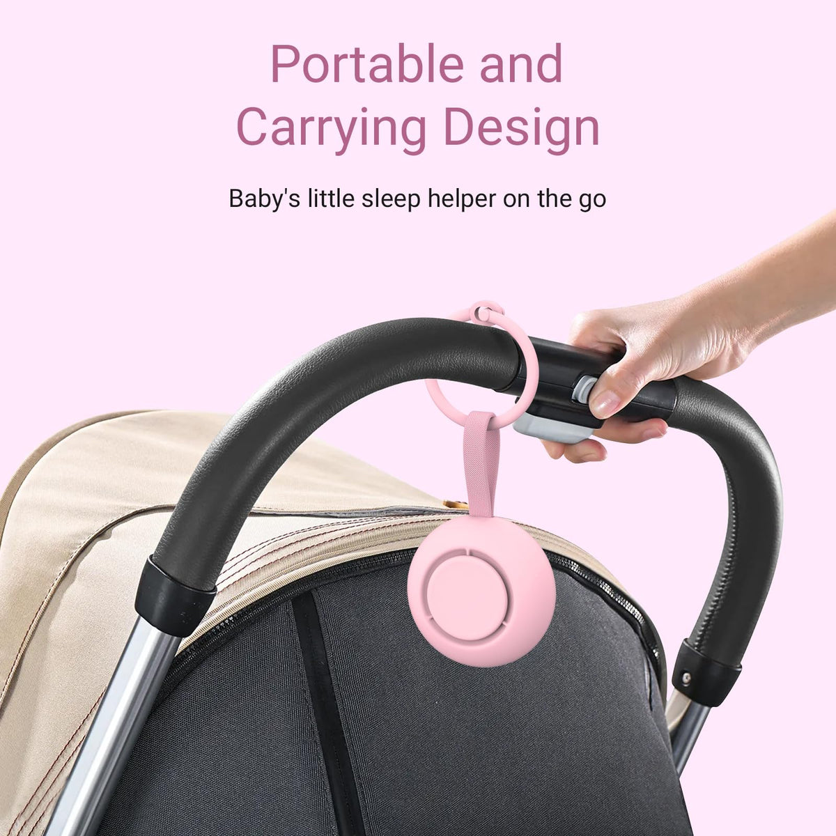 Portable Baby Sound Machine & Essentials for Babies & Kids-Rose