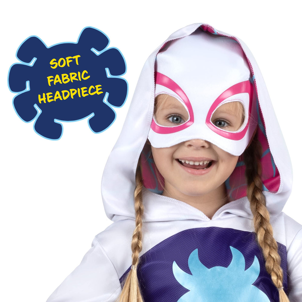 MARVEL Official Toddler Deluxe Halloween Costume - Premium Quality Padded Jumpsuit and Fabric Headpiece (3T-4T)