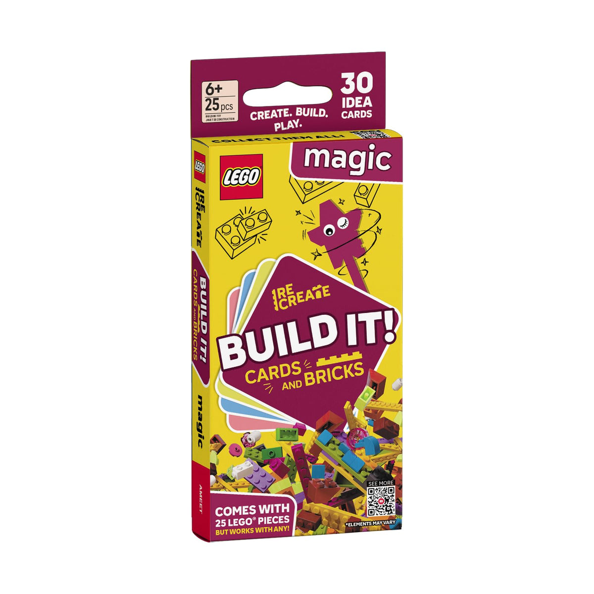 LEGO Recreate Activity Cards – Animals | Creative Building Game with 30+ Activity Cards & 25 LEGO Elements | Ages 6+