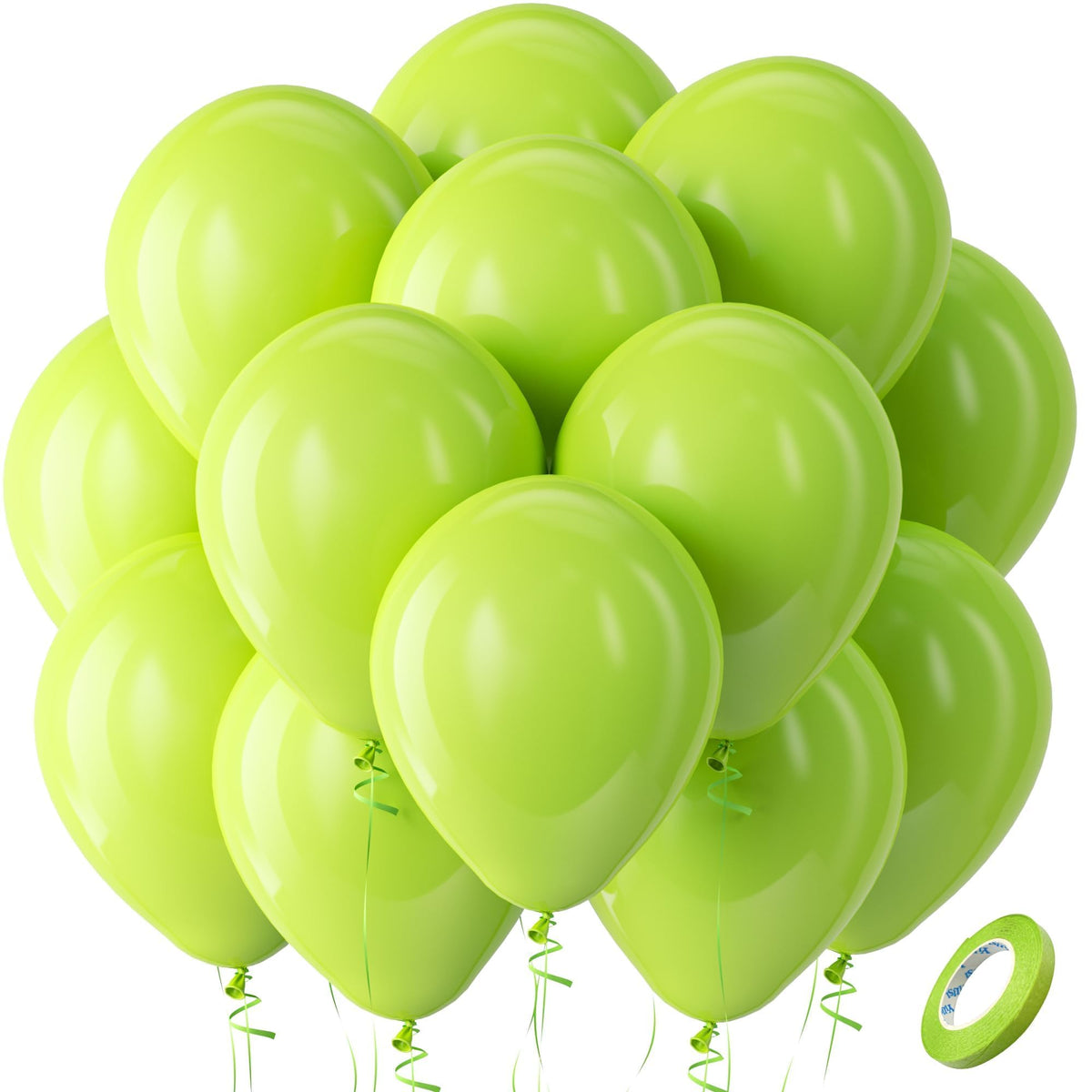 Bezente Assorted Latex Rainbow Balloons 100 Pack 12 inch