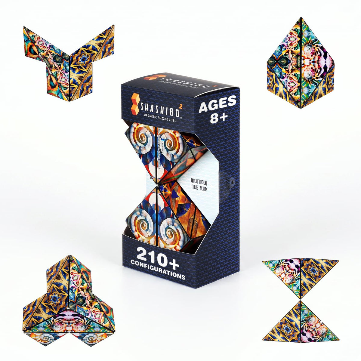 Shashibo DODECA Magnetic Puzzle Cube, Stress Relief Fidget Toy