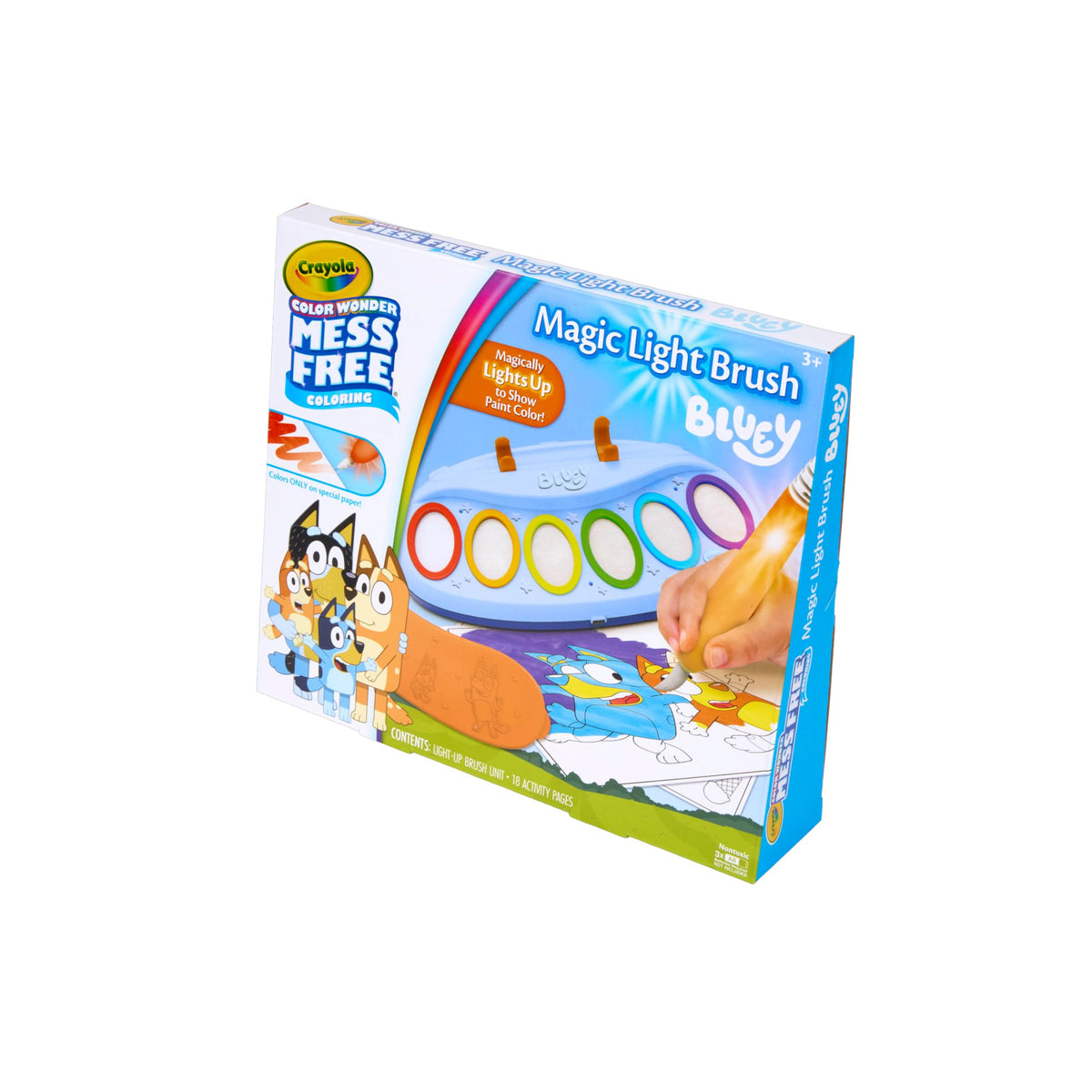 Crayola Ms Rachel Color Wonder Magic Light Brush, Mess Free Coloring Toy 3+