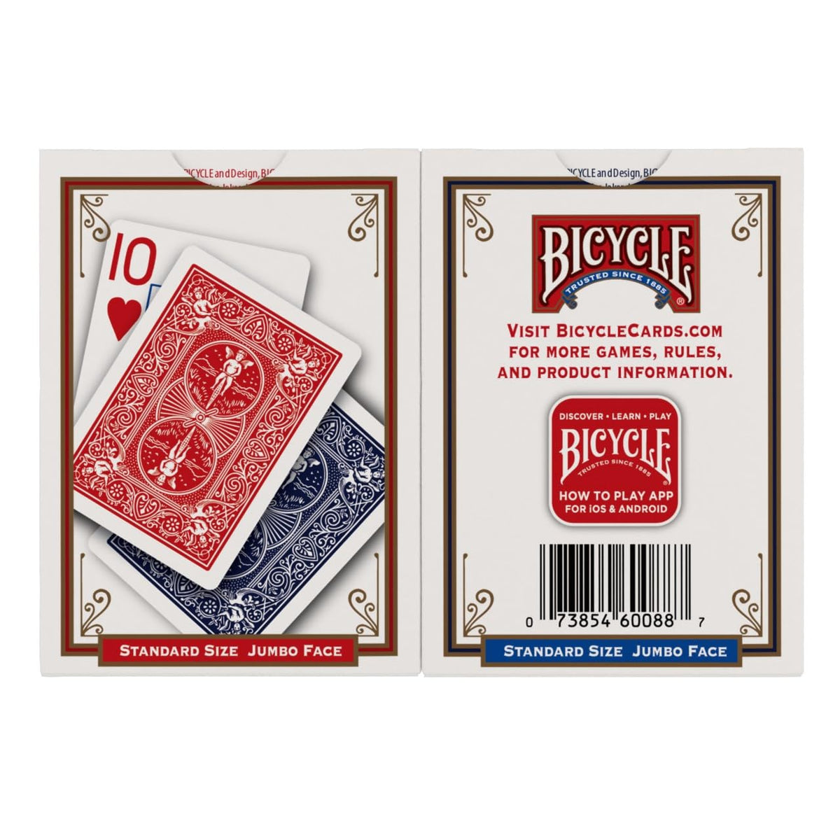 Bicycle Rider Back Playing Cards 12 Pack Poker Size Red Blue Bulk Set