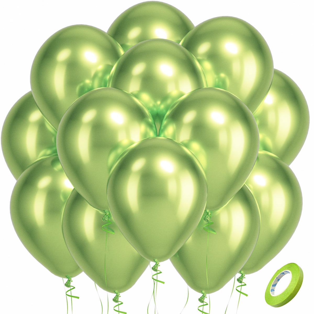 Bezente Assorted Latex Rainbow Balloons 100 Pack 12 inch