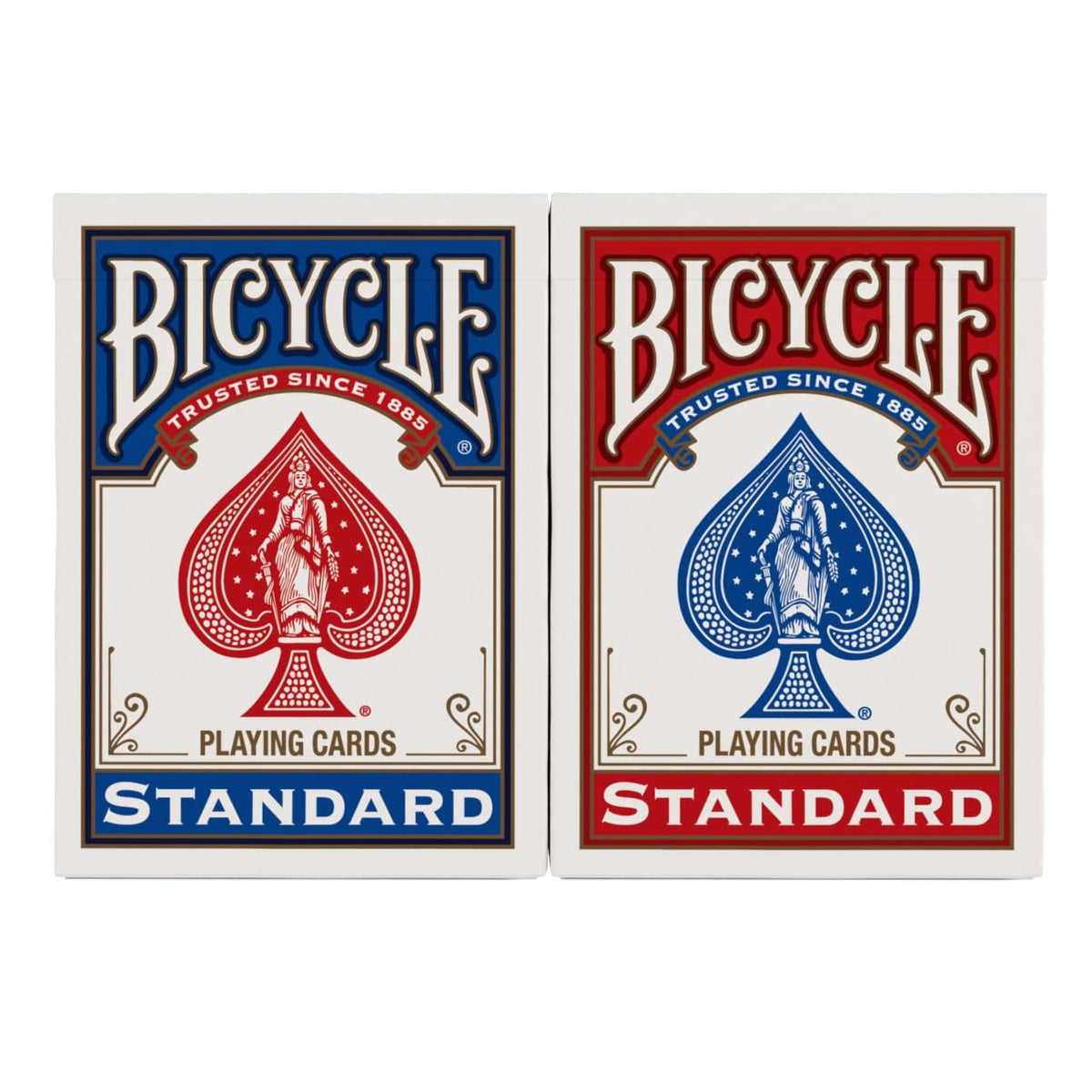 Bicycle Rider Back Playing Cards 12 Pack Poker Size Red Blue Bulk Set