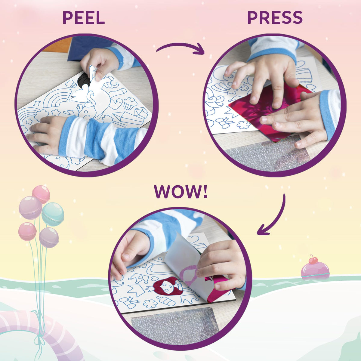 Skillmatics Foil Fun Disney Princess, Foil Art & Craft Kit, Gift for Kids