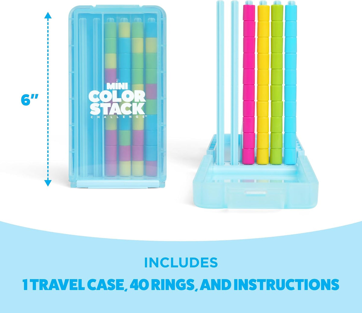 WHAT DO YOU MEME? Mini Color Stack Challenge Solo Travel Game by Relatable