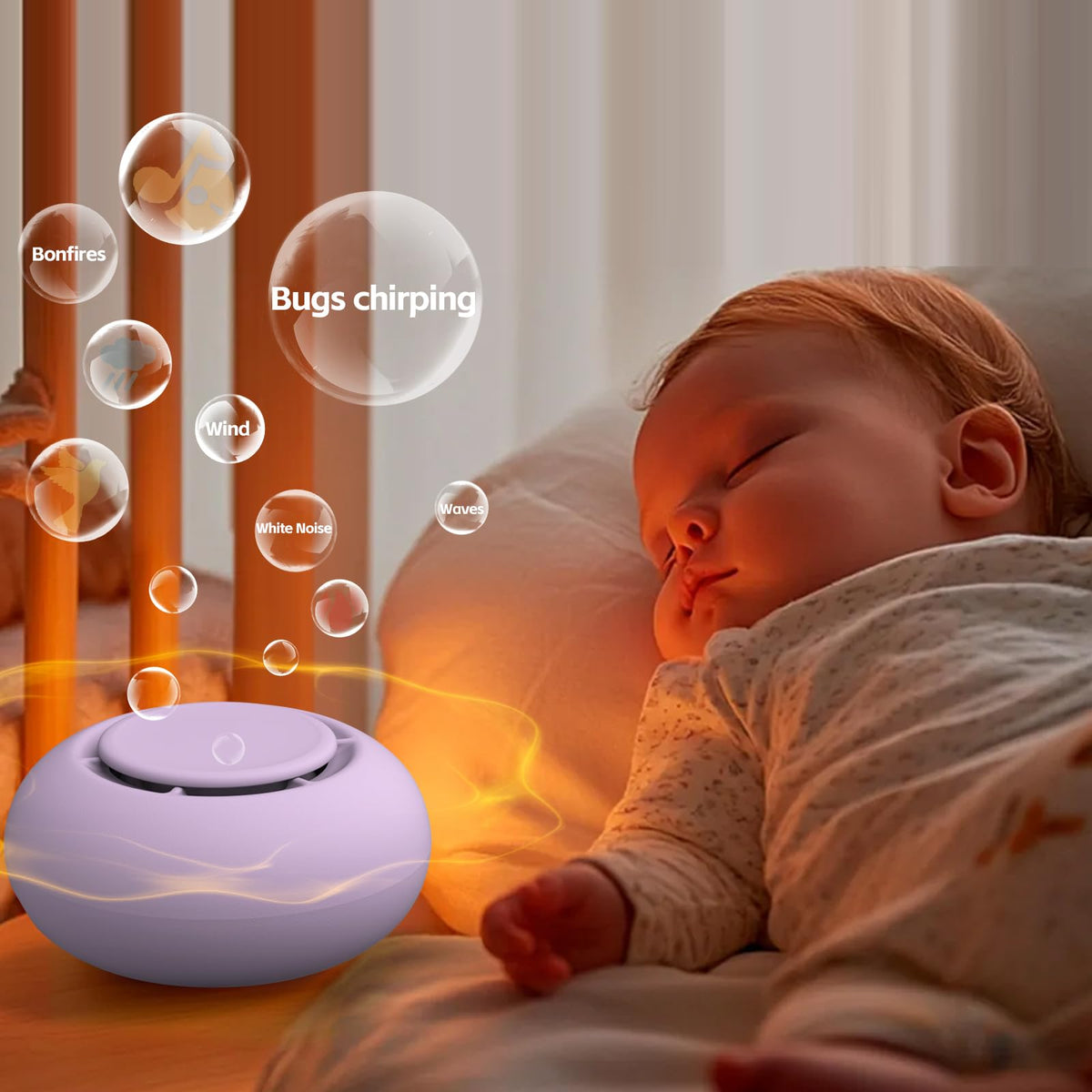 Portable Baby Sound Machine & Essentials for Babies & Kids-Rose