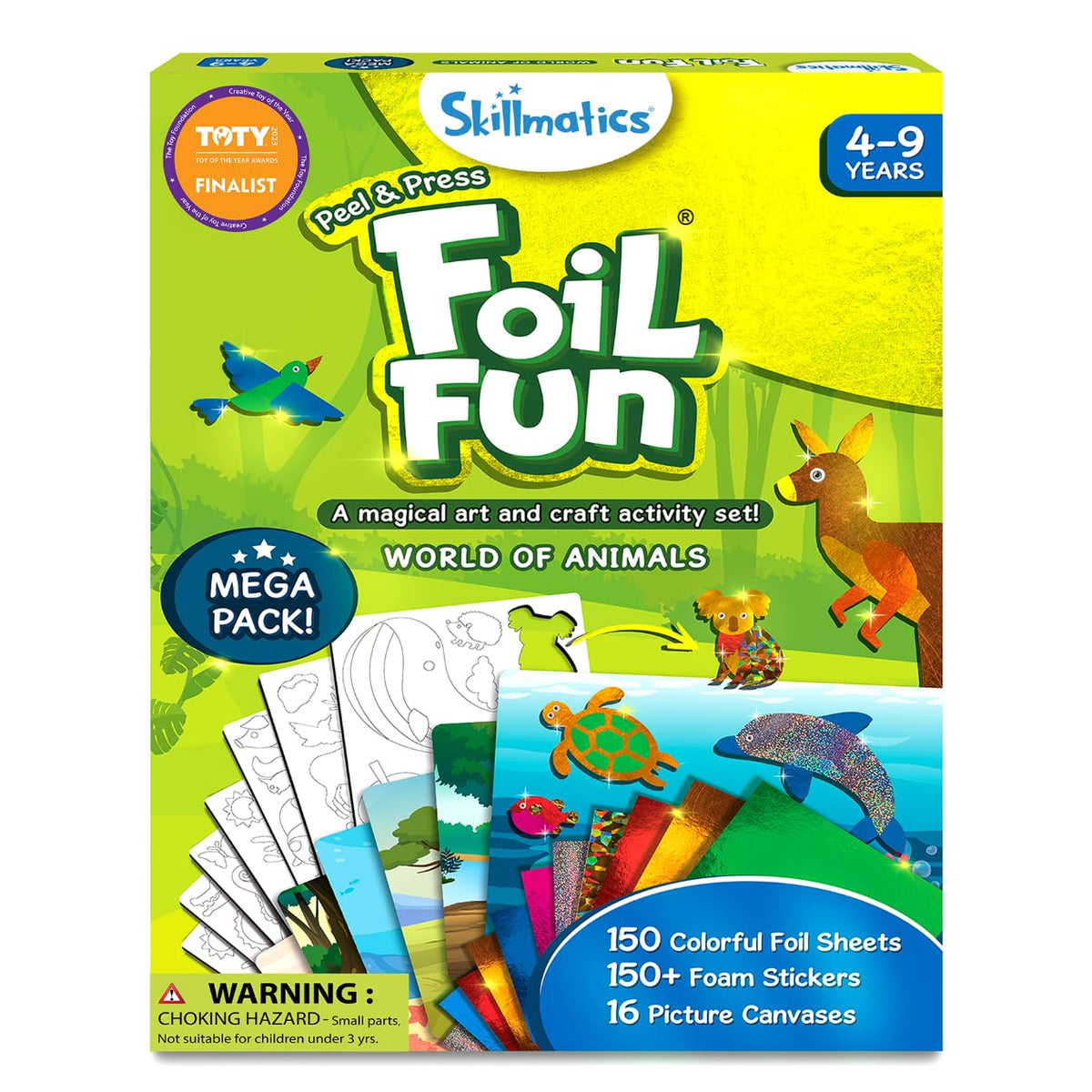 Skillmatics Foil Fun Disney Princess, Foil Art & Craft Kit, Gift for Kids