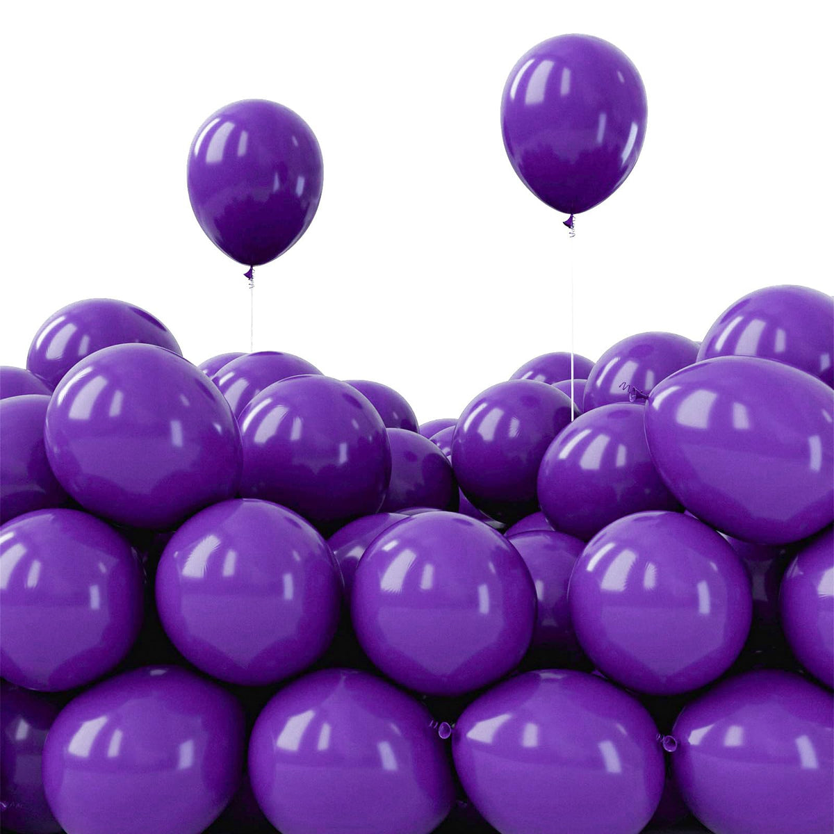 PartyWoo White Balloons 155pcs Matte White Latex Balloons Different Sizes