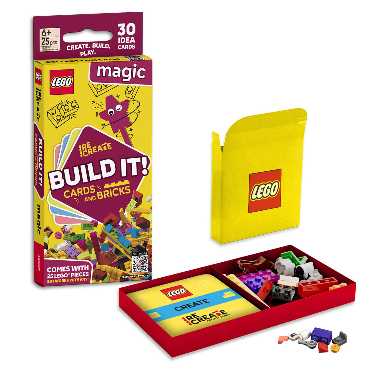 LEGO Recreate Activity Cards – Animals | Creative Building Game with 30+ Activity Cards & 25 LEGO Elements | Ages 6+