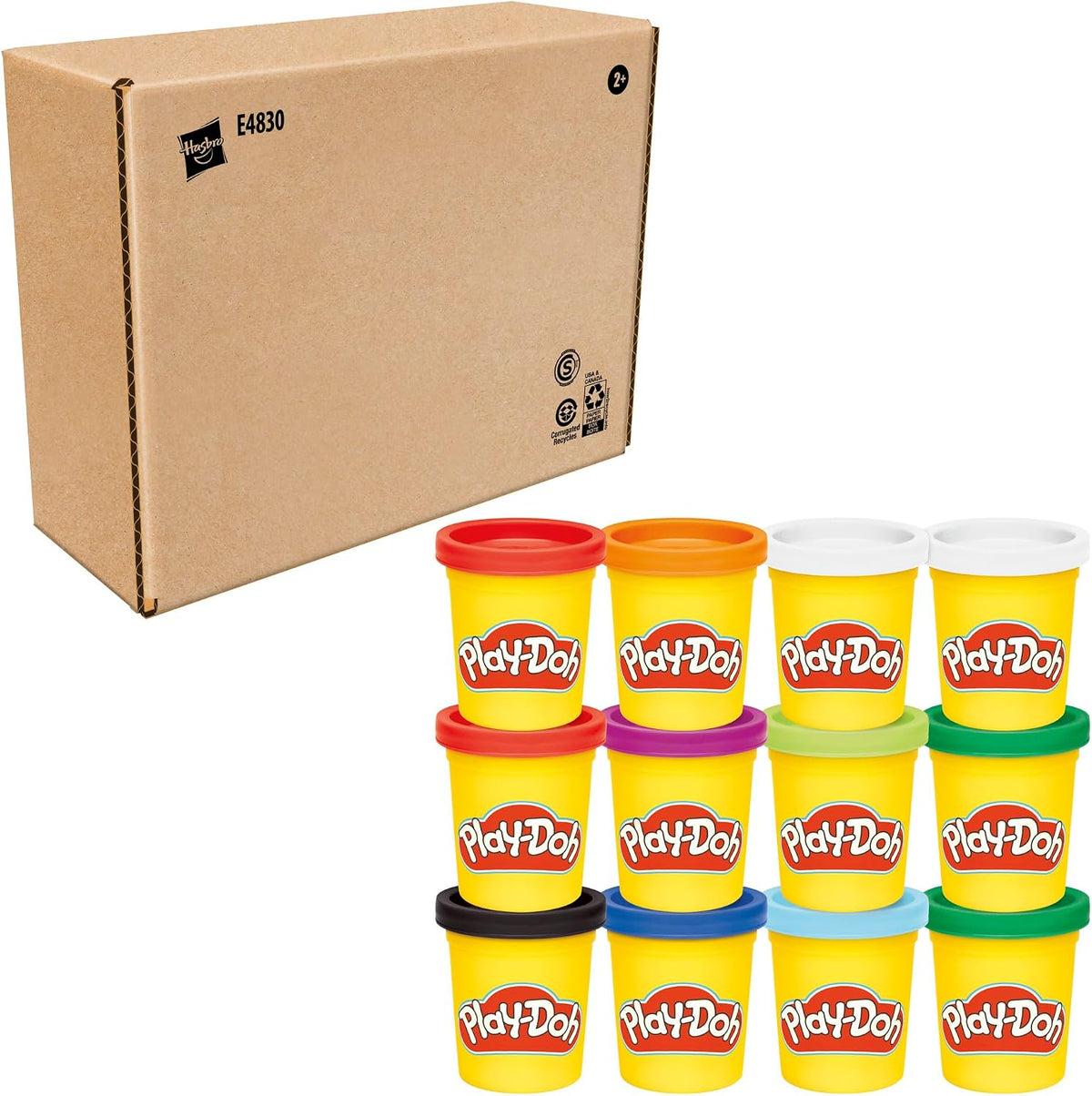 Play-Doh Jewel Colors Bulk 12-Pack of 4-Ounce Cans