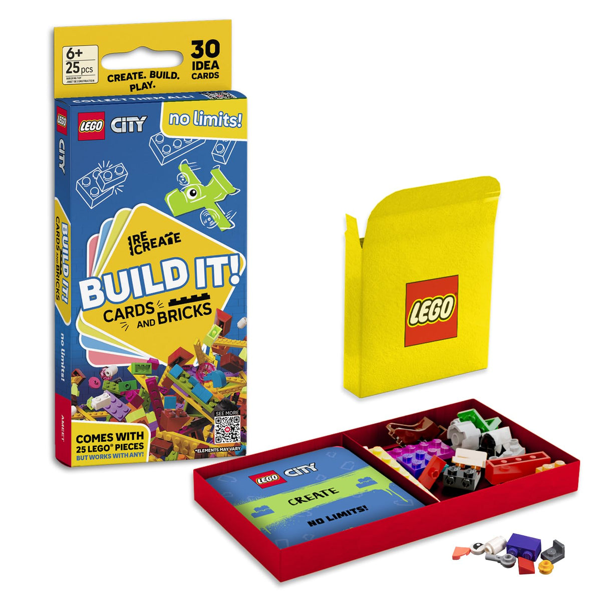 LEGO Recreate Activity Cards – Animals | Creative Building Game with 30+ Activity Cards & 25 LEGO Elements | Ages 6+