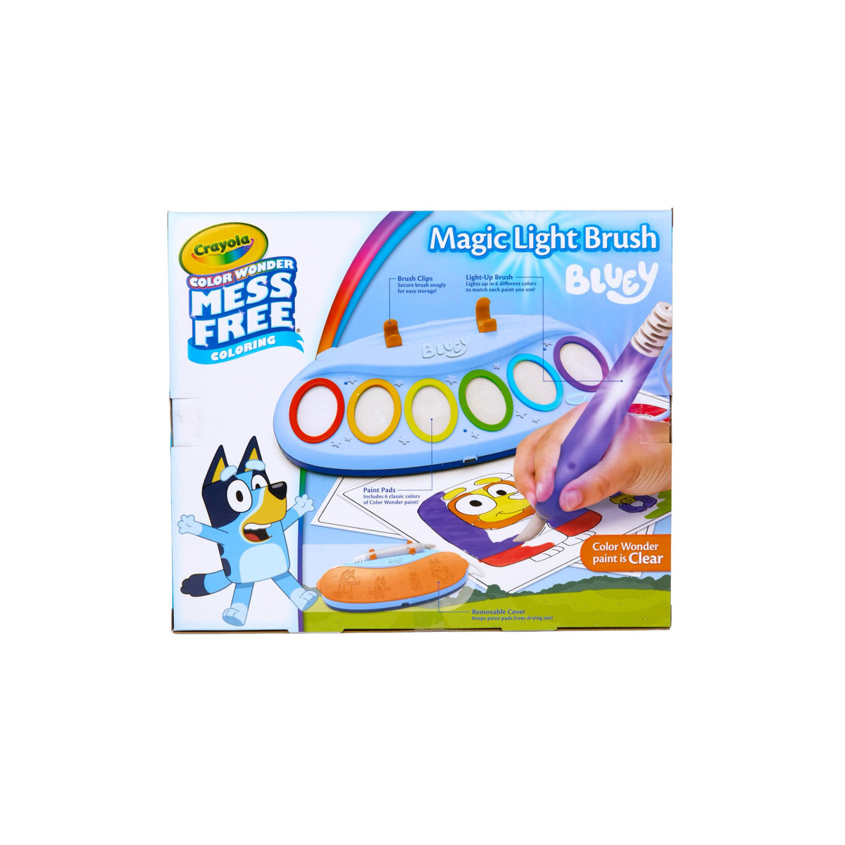 Crayola Ms Rachel Color Wonder Magic Light Brush, Mess Free Coloring Toy 3+