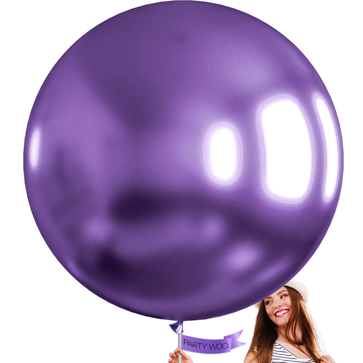 PartyWoo White Balloons 155pcs Matte White Latex Balloons Different Sizes