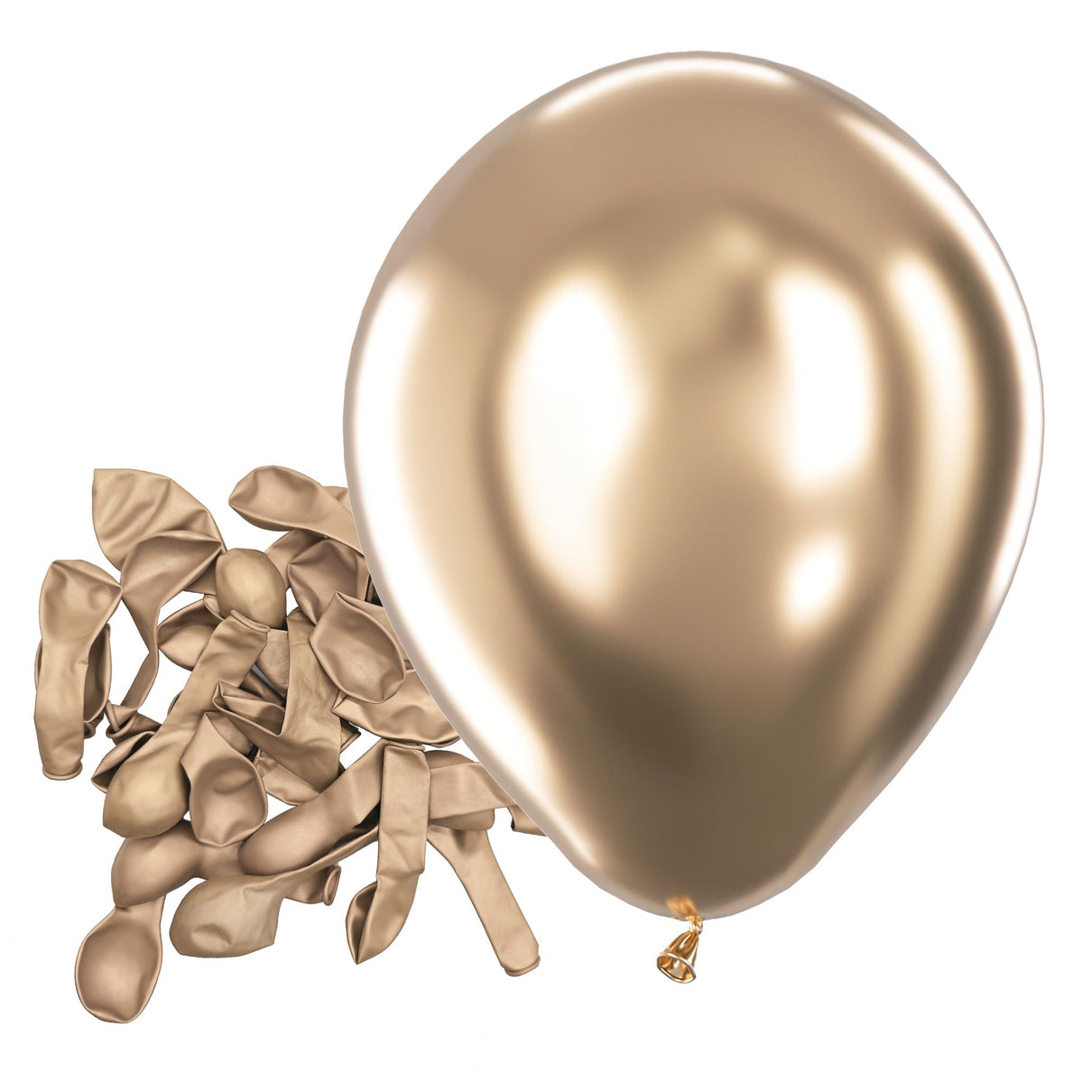 Bezente Assorted Latex Rainbow Balloons 100 Pack 12 inch