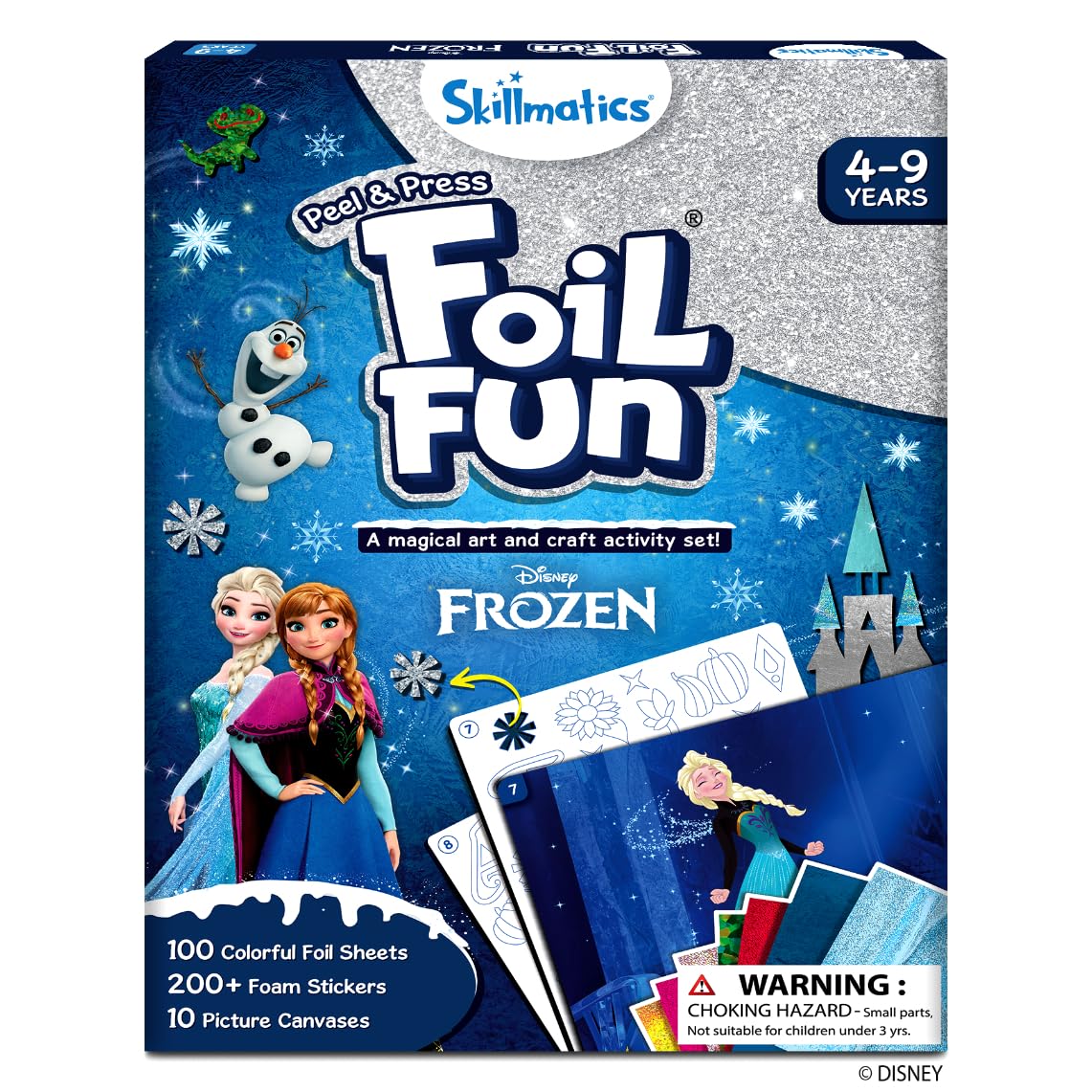 Skillmatics Foil Fun Disney Princess, Foil Art & Craft Kit, Gift for Kids