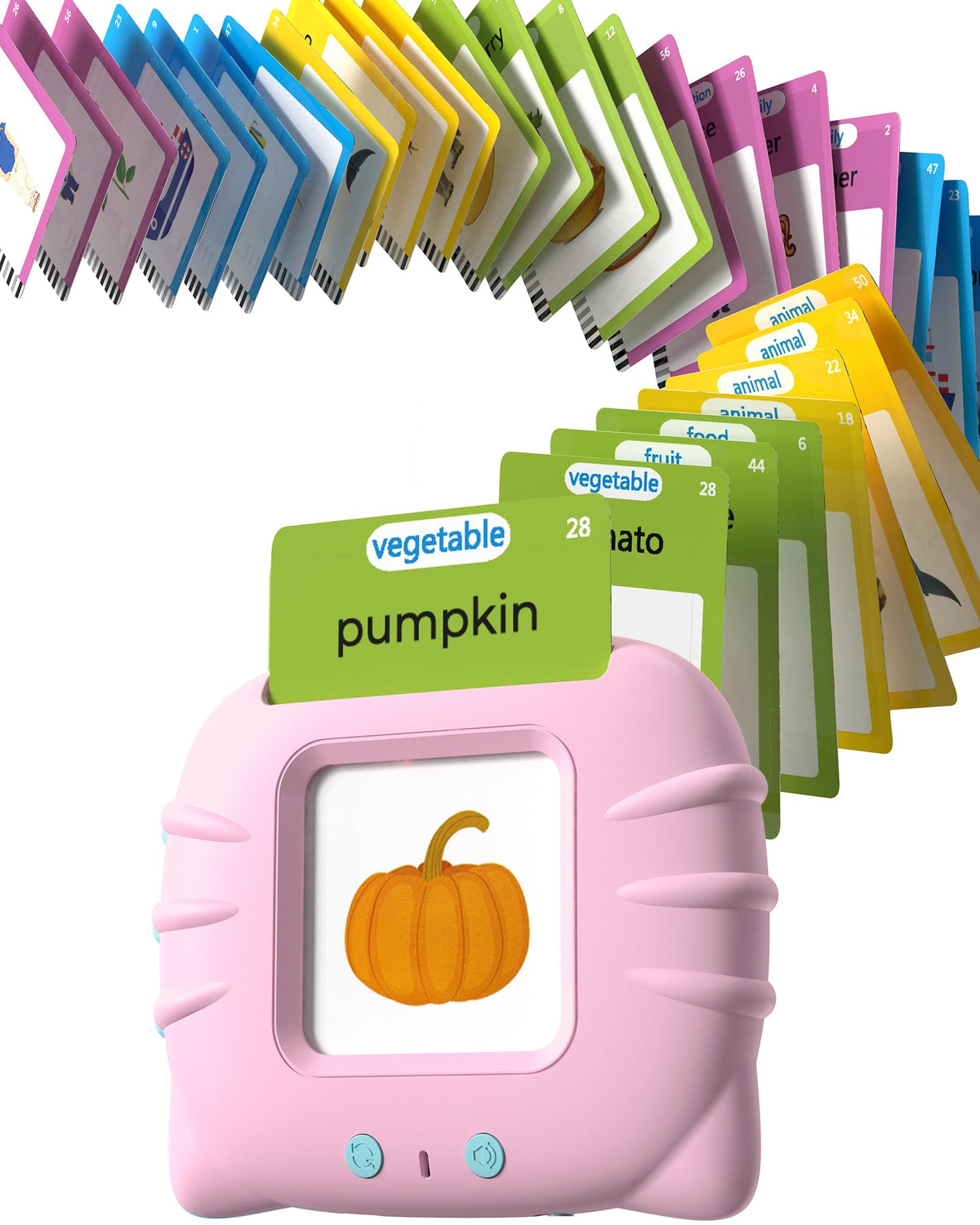 Airbition Talking Flash Cards for Toddlers Ages 1‑4,224 Words English Blue