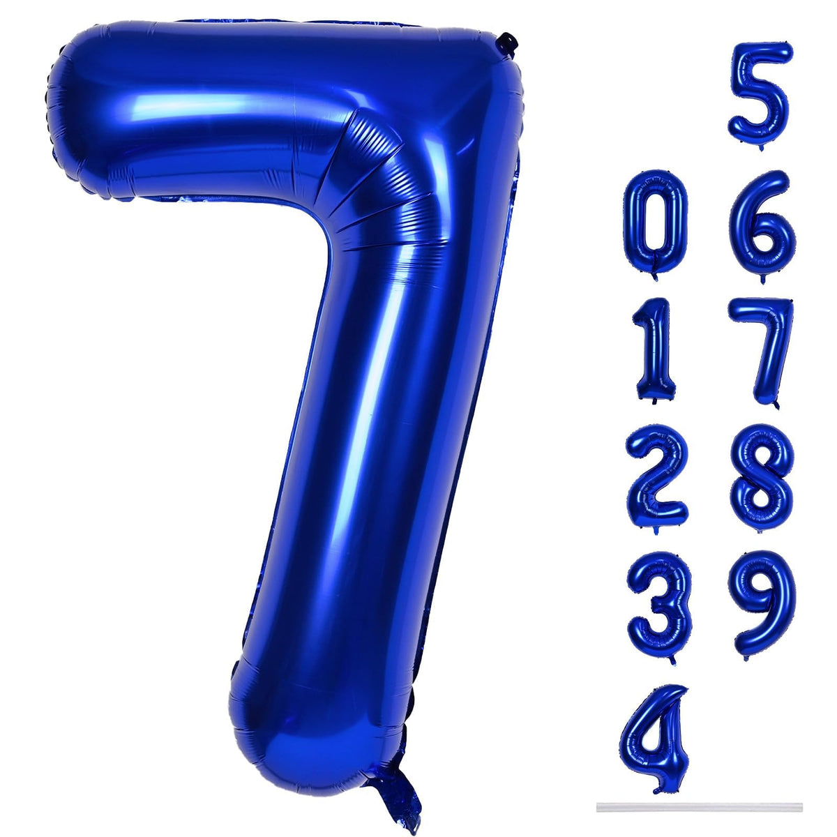 40 Inch Balloon Number 3 Blue, Large Foil Number Balloons Set 0-9, Digital 3 Helium Balloons for Boys Men 3rd 13th 30th Birthday Anniversary Graduation New Year's Eve Party Decoration Supplies