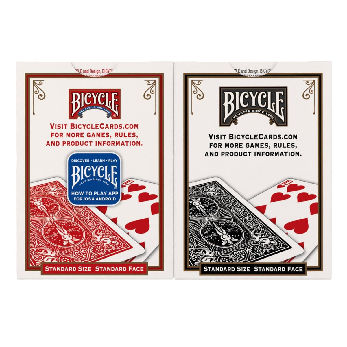 Bicycle Rider Back Playing Cards 12 Pack Poker Size Red Blue Bulk Set