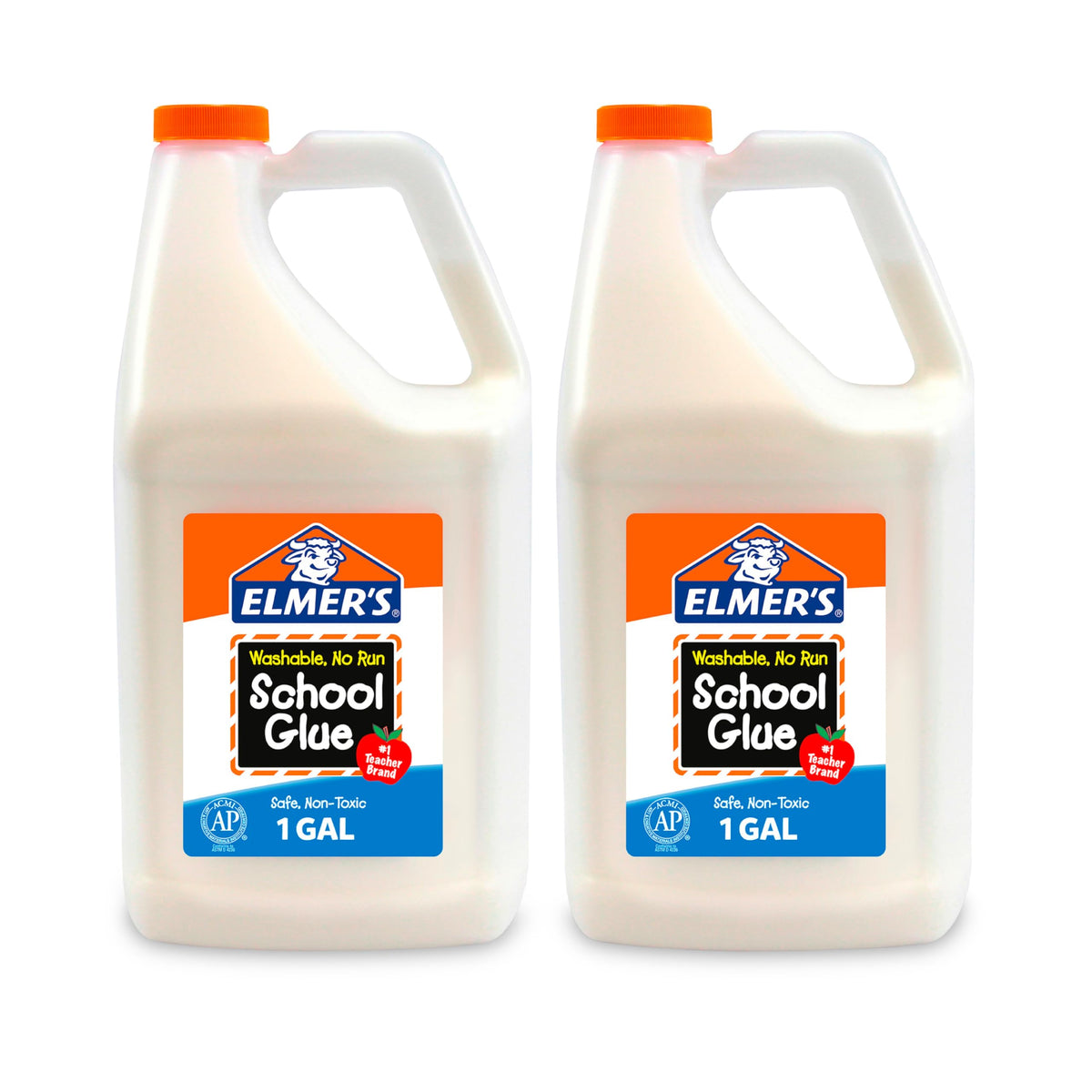 Elmer's White Liquid School Glue, 1 Gallon, Safe, Washable, 1 Count, - #1 Teacher Brand, Bulk Arts & Crafts, Projects, Classroom Supplies, Great for Making Slime
