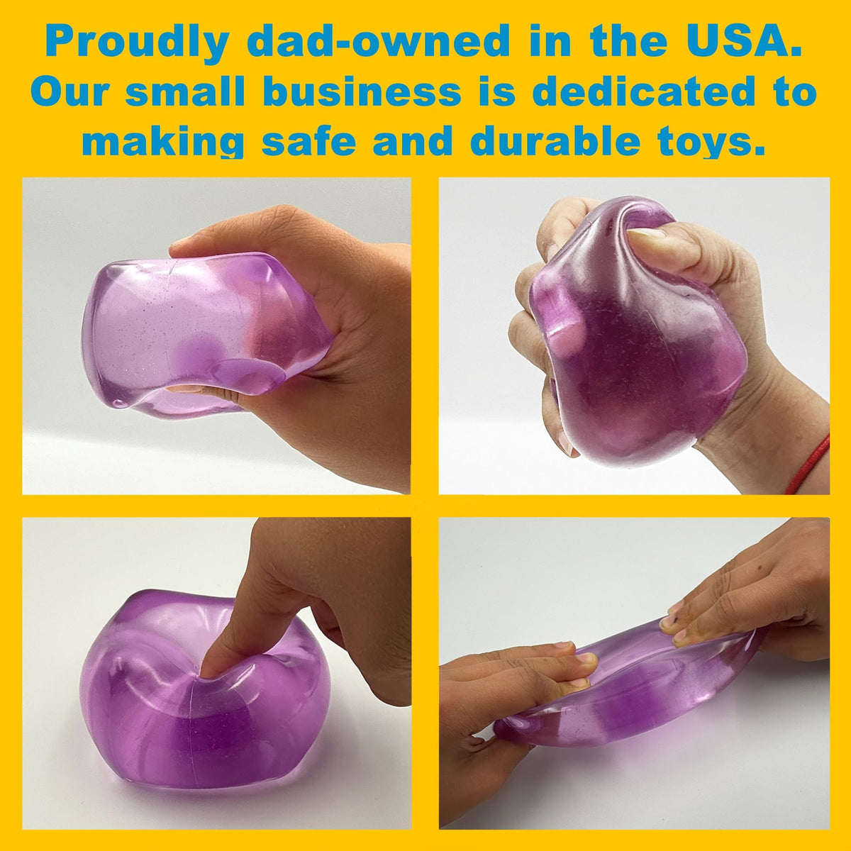 Original BigBlok Premium Stress Cube 2 Pack, Squishy Fidget Toy, Adults