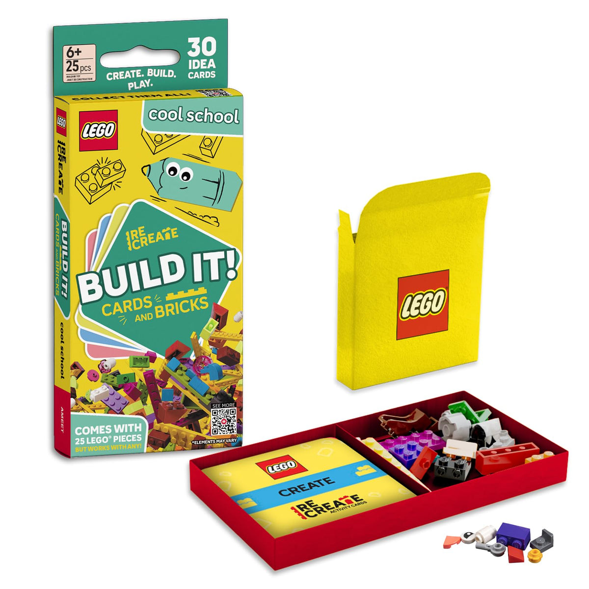 LEGO Recreate Activity Cards – Animals | Creative Building Game with 30+ Activity Cards & 25 LEGO Elements | Ages 6+