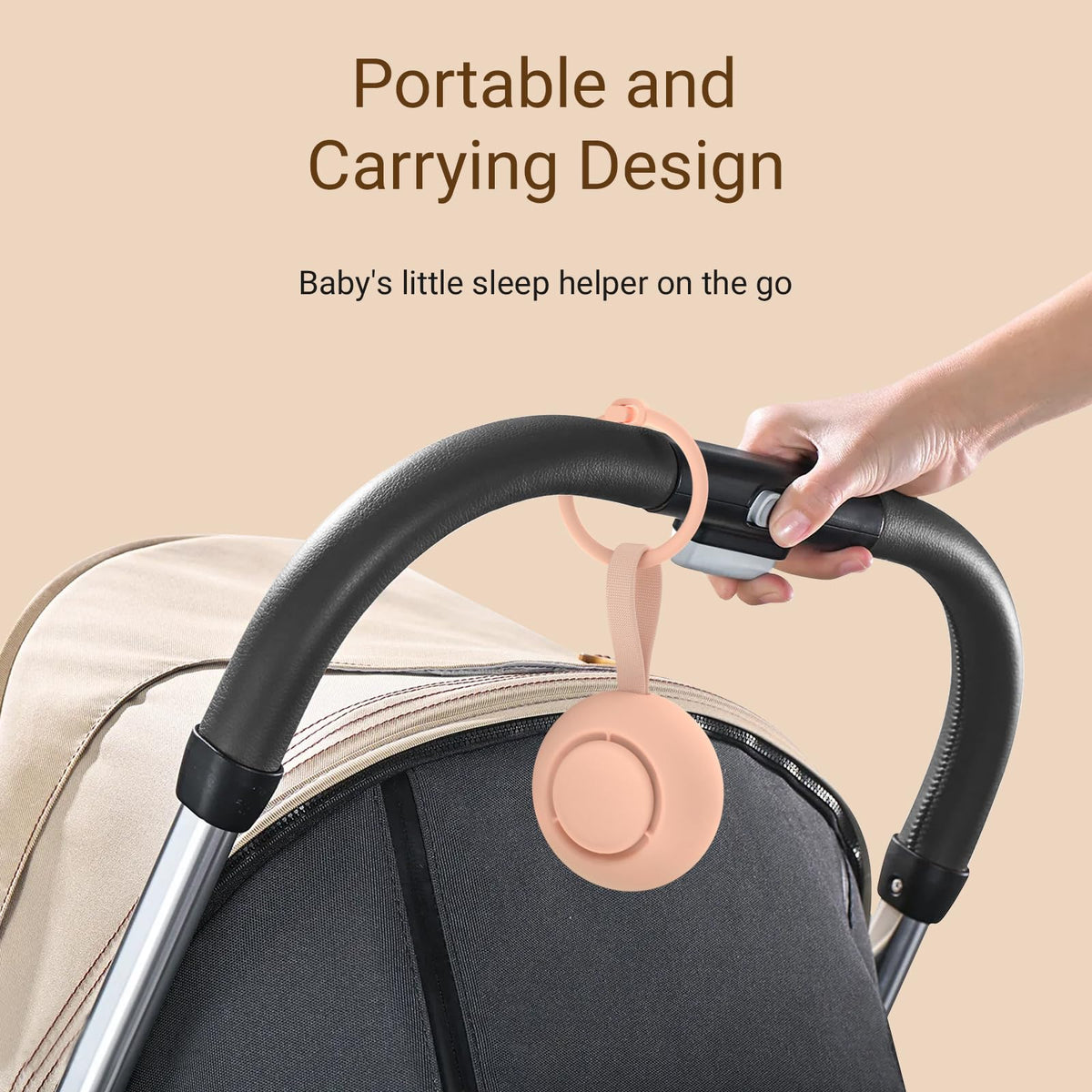 Portable Baby Sound Machine & Essentials for Babies & Kids-Rose