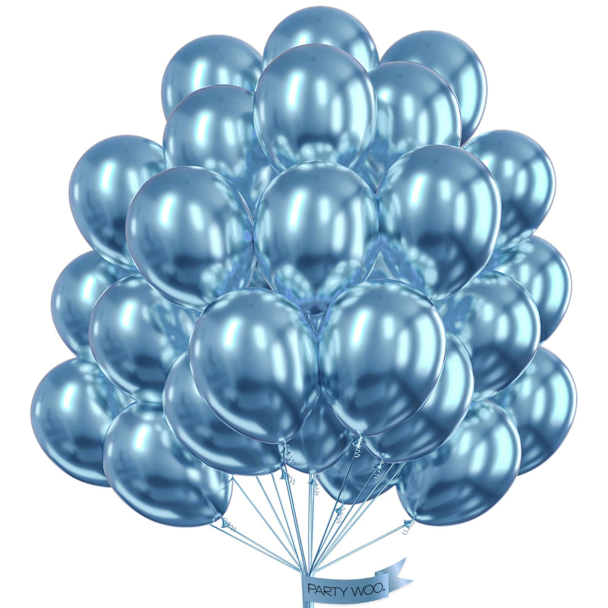 PartyWoo Red Balloons 50pcs Red Helium Latex Balloons 12 Inch