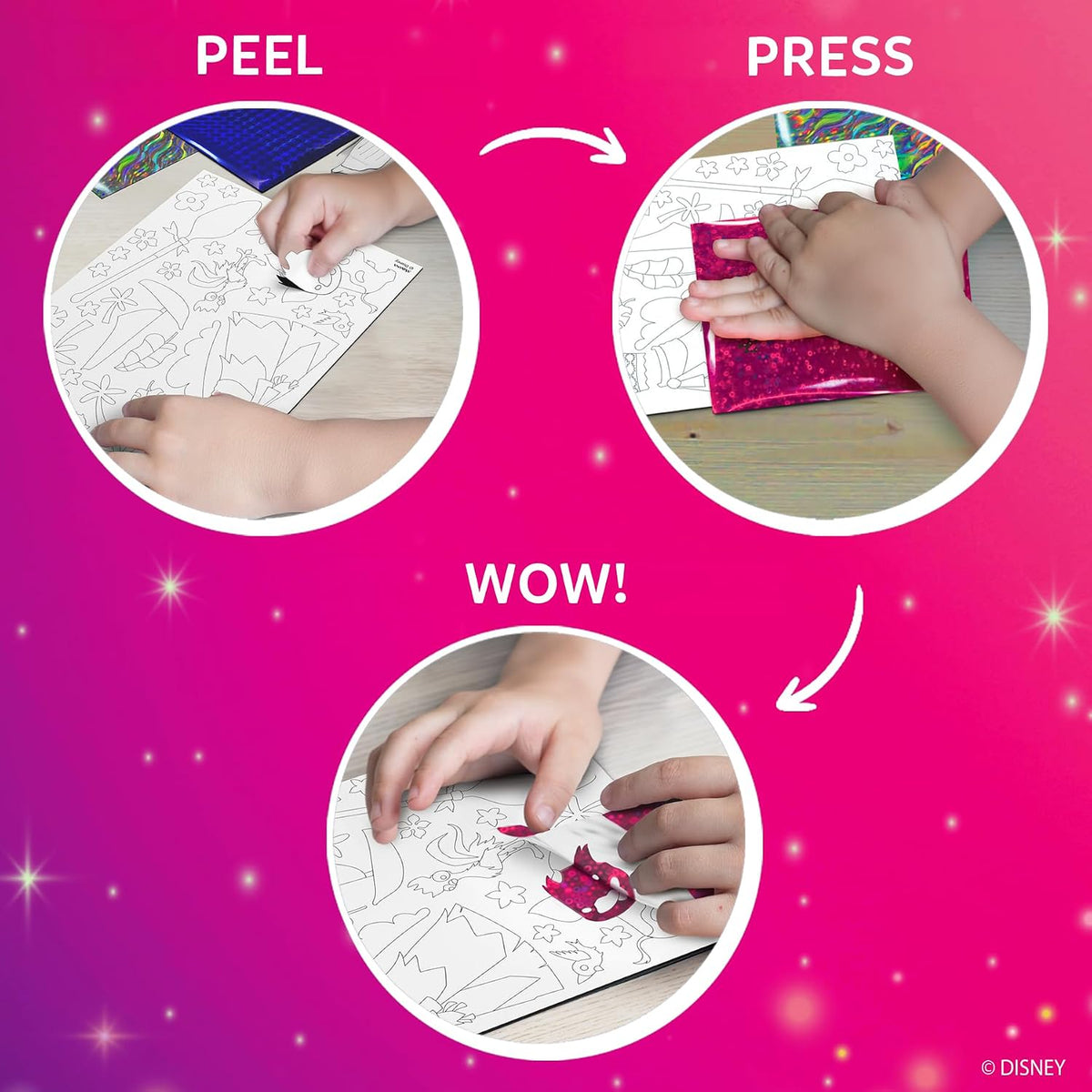 Skillmatics Foil Fun Disney Princess, Foil Art & Craft Kit, Gift for Kids
