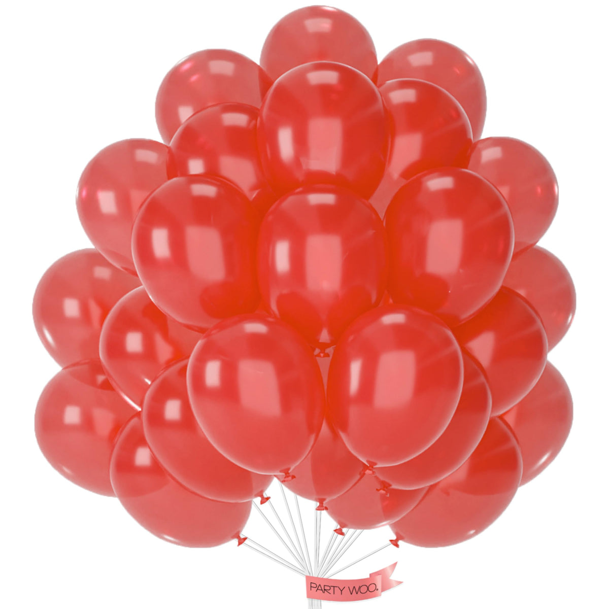 PartyWoo Red Balloons 50pcs Red Helium Latex Balloons 12 Inch
