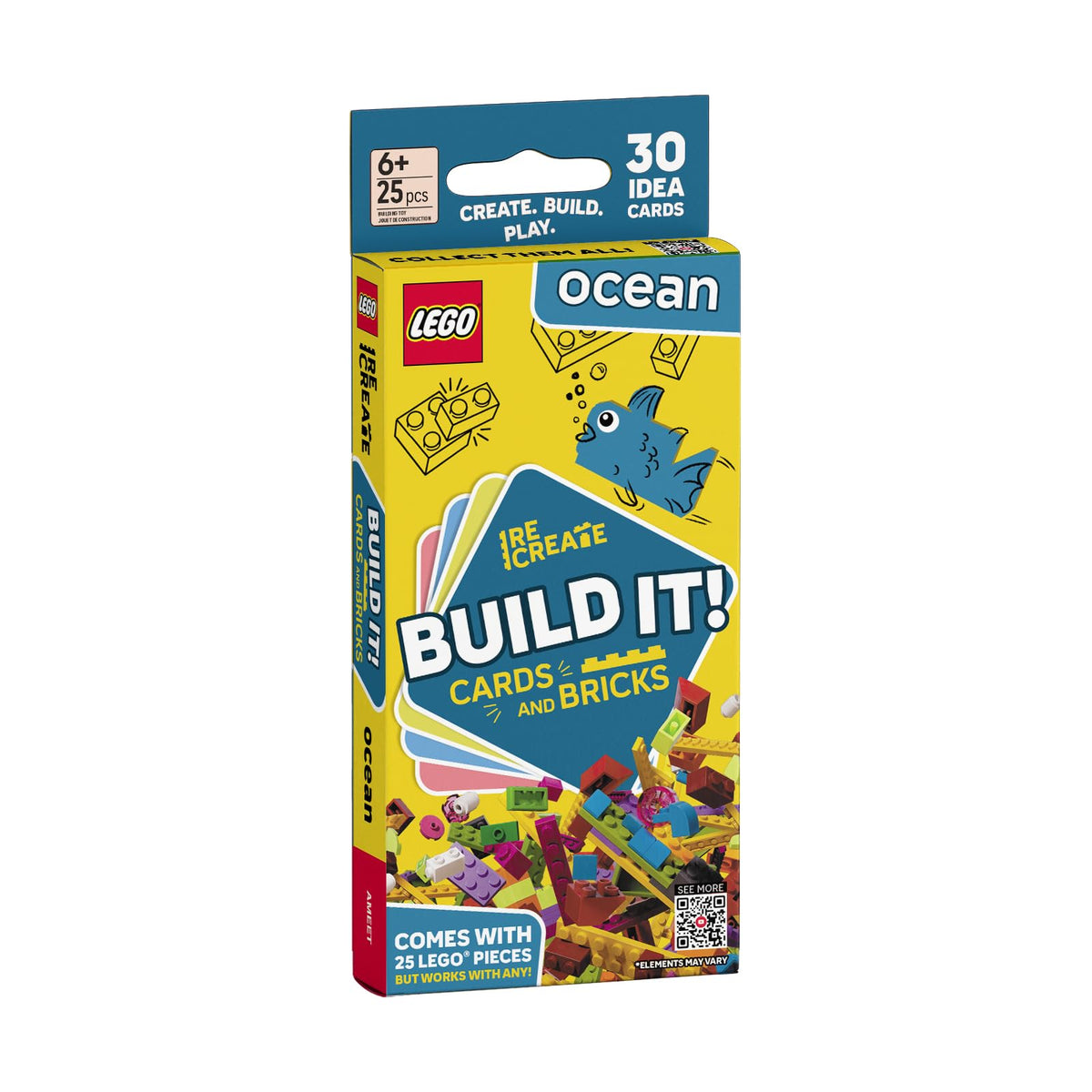 LEGO Recreate Activity Cards – Animals | Creative Building Game with 30+ Activity Cards & 25 LEGO Elements | Ages 6+