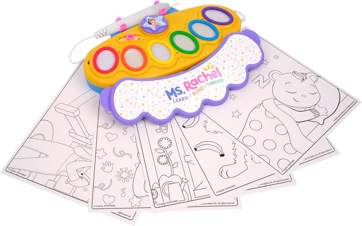 Crayola Ms Rachel Color Wonder Magic Light Brush, Mess Free Coloring Toy 3+