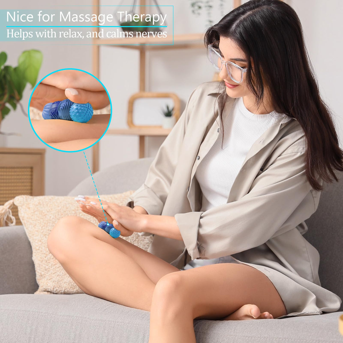 Silicone Magnetic Balls Fidget Toys for Adults & Teens,4PCS Stress Relief Sensory Toys for Autism ADHD Anxiety,Fun Textures Gadgets,Office Desk Toy,Stocking Stuffers for Women Men Teen Gift