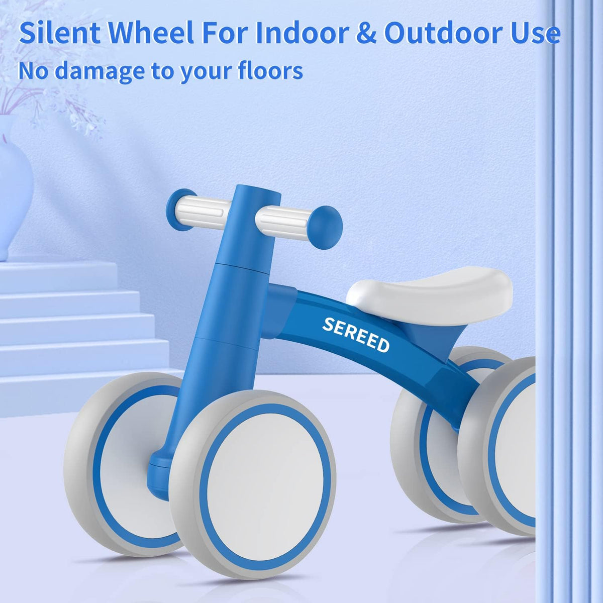 SEREED Baby Balance Bike for 1 Year Old Boy Girl, First Birthday Gift Toy