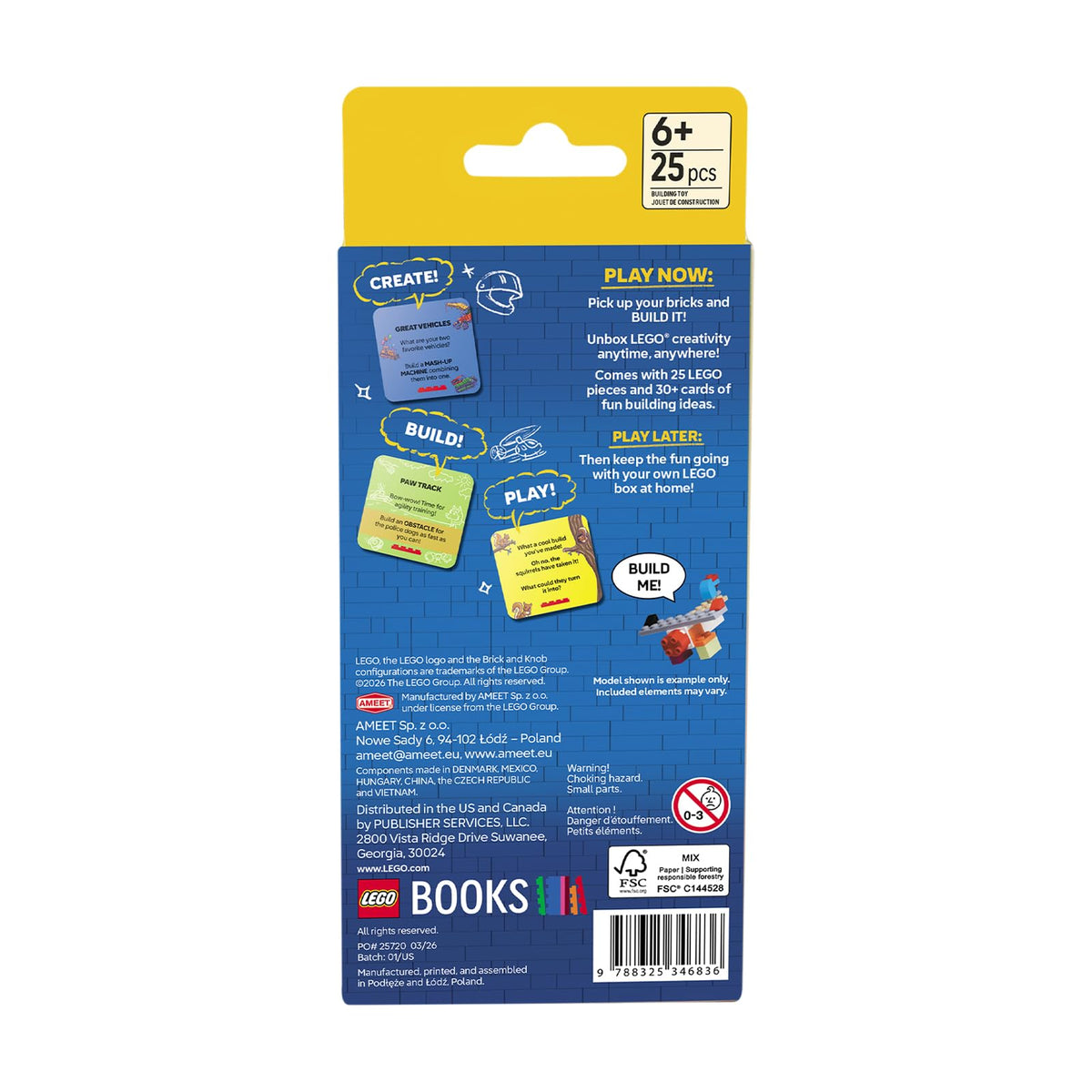 LEGO Recreate Activity Cards – Animals | Creative Building Game with 30+ Activity Cards & 25 LEGO Elements | Ages 6+