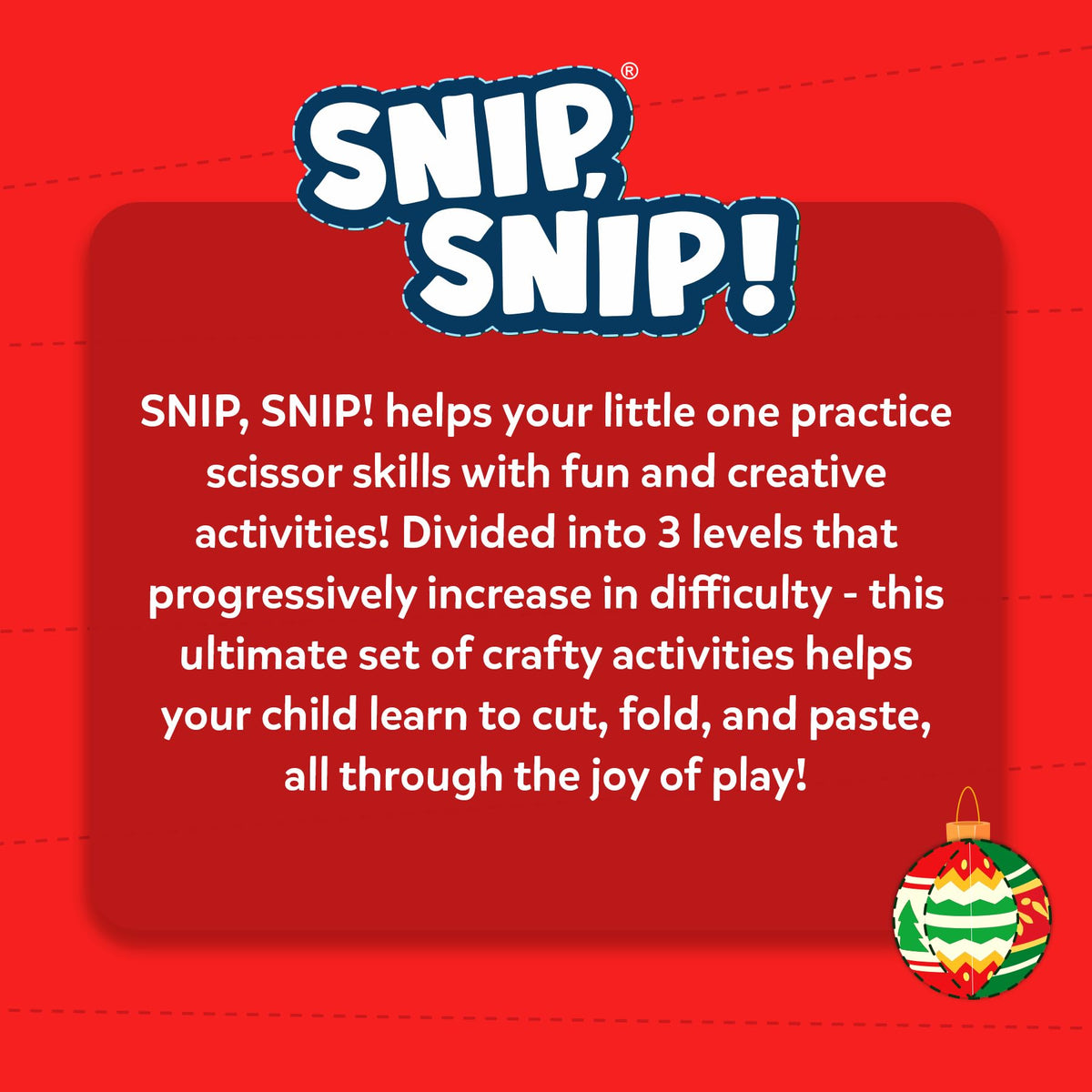 Skillmatics Snip Snip, Scissor Skills, Felt Craft Activity, Gift for Kids