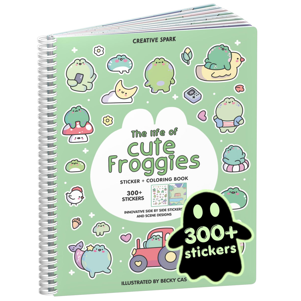 Cupkin Spooky Village Halloween Coloring & Sticker Book | 300+ Stickers