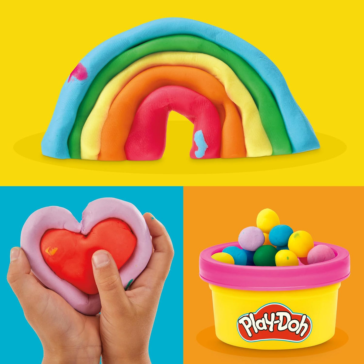 Play Doh Bulk Handout 42-Pack of 1-Ounce Modeling Compound Cans, Back to School Gifts, Prizes, & Party Favors, Kids Arts & Crafts, Preschool Toys, Ages 2+ (Amazon Exclusive)