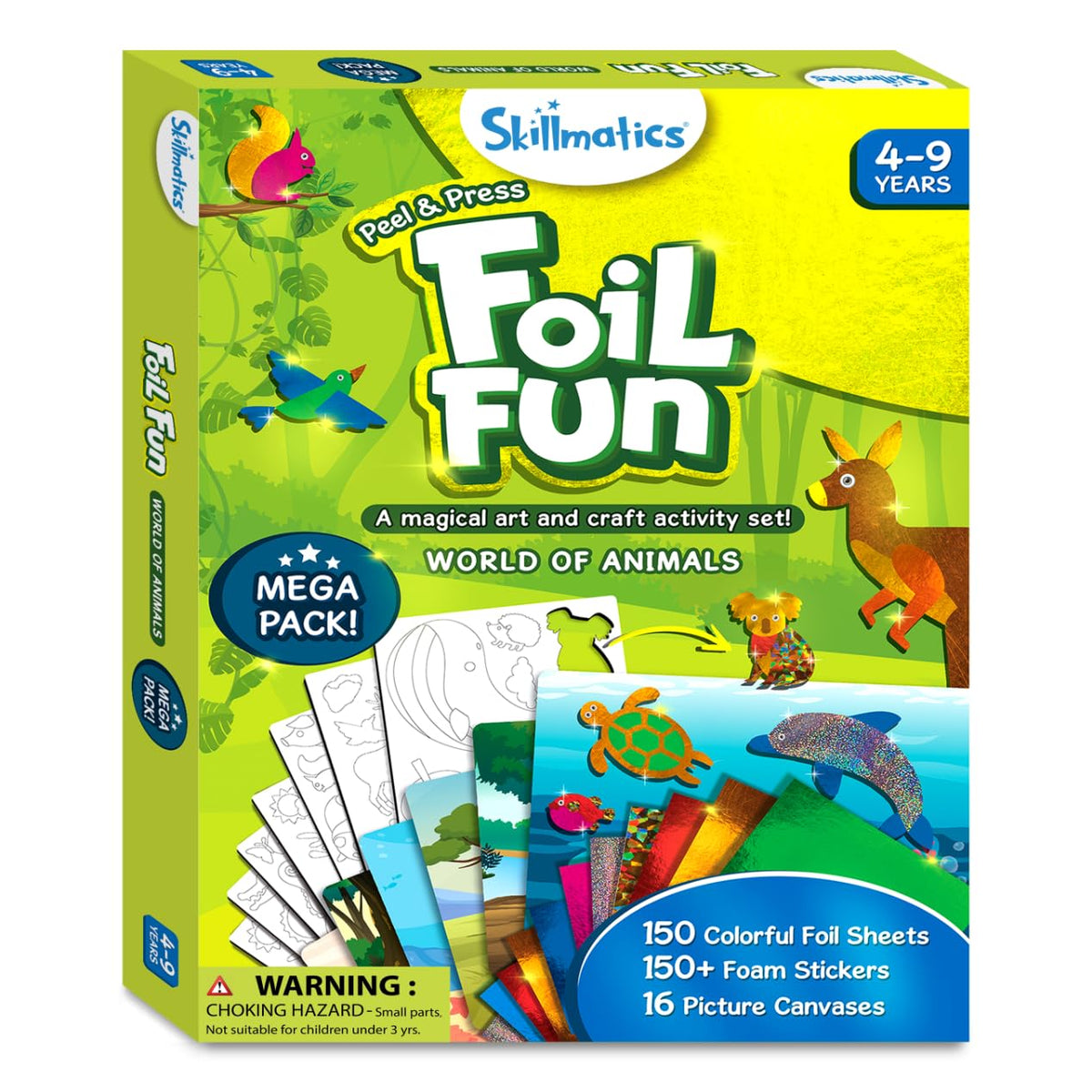 Skillmatics Foil Fun Disney Princess, Foil Art & Craft Kit, Gift for Kids
