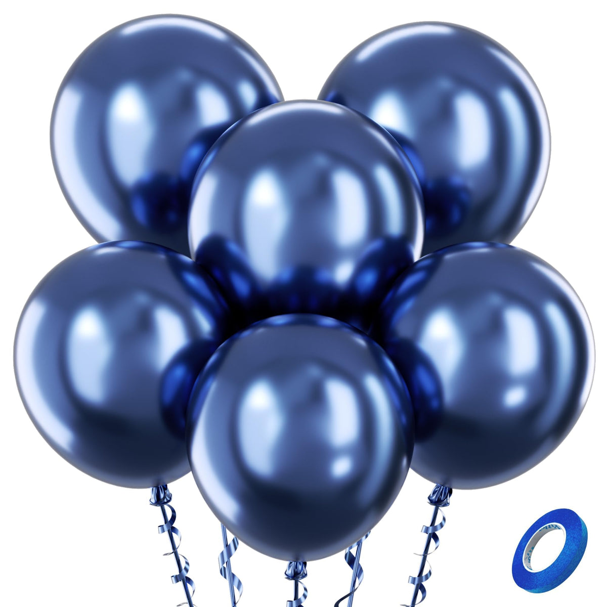 Bezente Assorted Latex Rainbow Balloons 100 Pack 12 inch