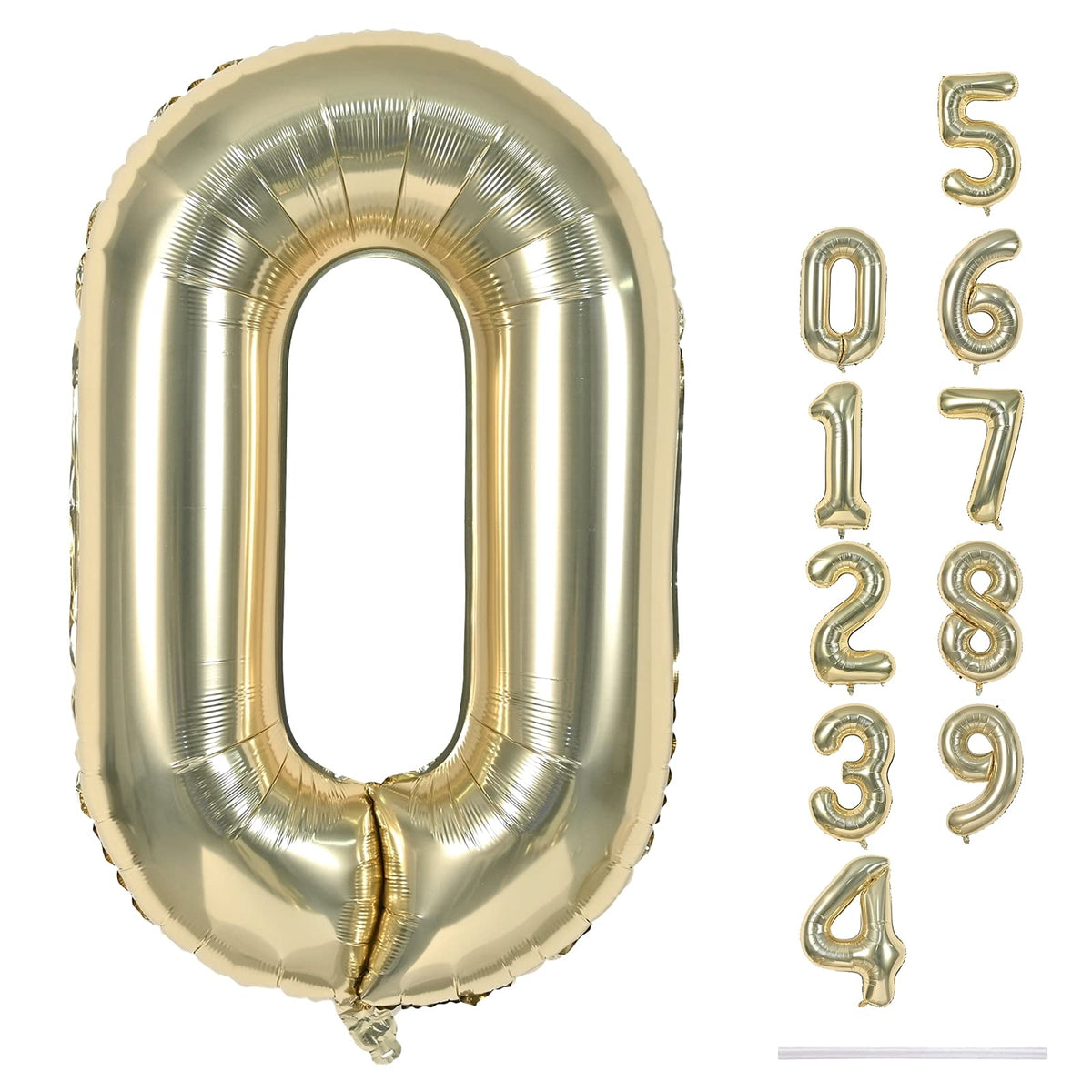 40 Inch Balloon Number 3 Blue, Large Foil Number Balloons Set 0-9, Digital 3 Helium Balloons for Boys Men 3rd 13th 30th Birthday Anniversary Graduation New Year's Eve Party Decoration Supplies