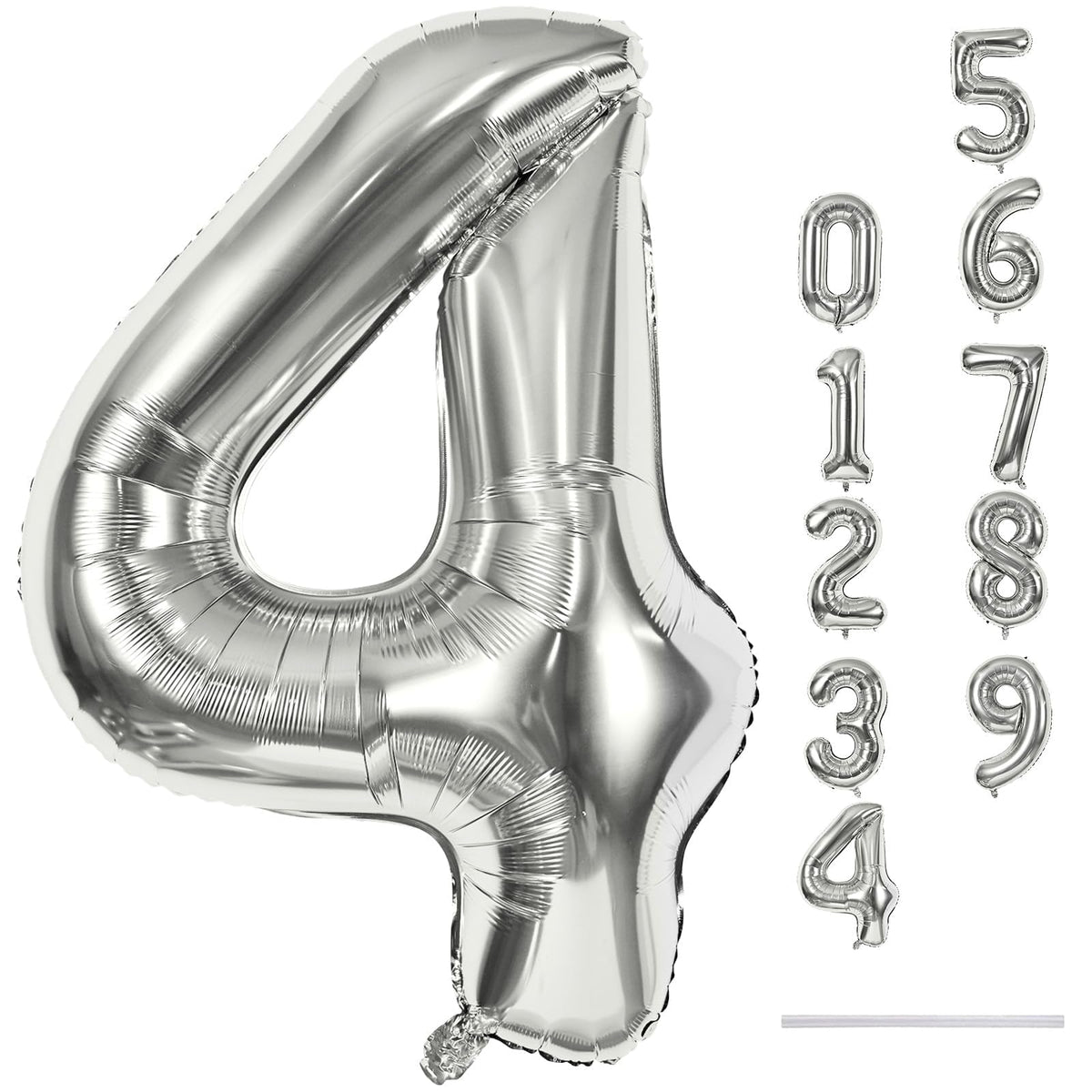 40 Inch Balloon Number 3 Blue, Large Foil Number Balloons Set 0-9, Digital 3 Helium Balloons for Boys Men 3rd 13th 30th Birthday Anniversary Graduation New Year's Eve Party Decoration Supplies