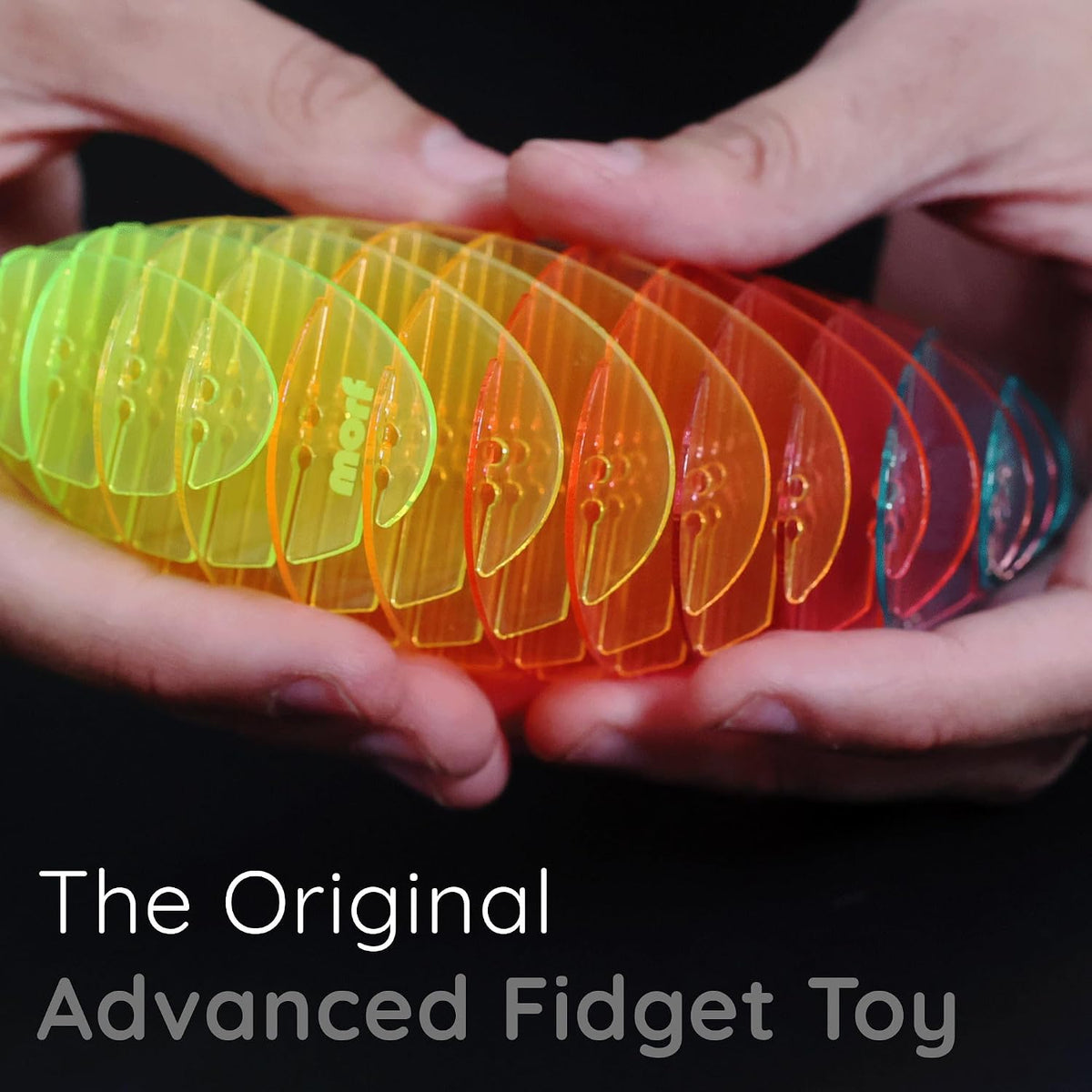 Morf Worm 3D Sensory Fidget Toys for Kids, Teens & Adults, Rainbow, Small