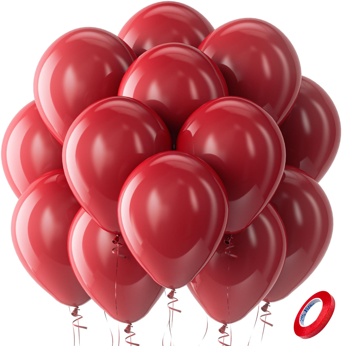 Bezente Assorted Latex Rainbow Balloons 100 Pack 12 inch