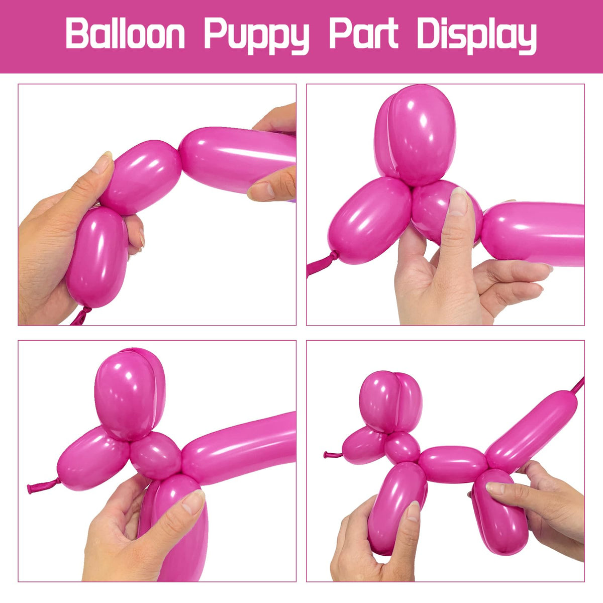 Long Orange 260 Balloons Kit for Kids Party Decor, Bright Long Balloons Twisting Animals Pack Thicken Latex for Halloween Orange Balloon Arch Party Decor.