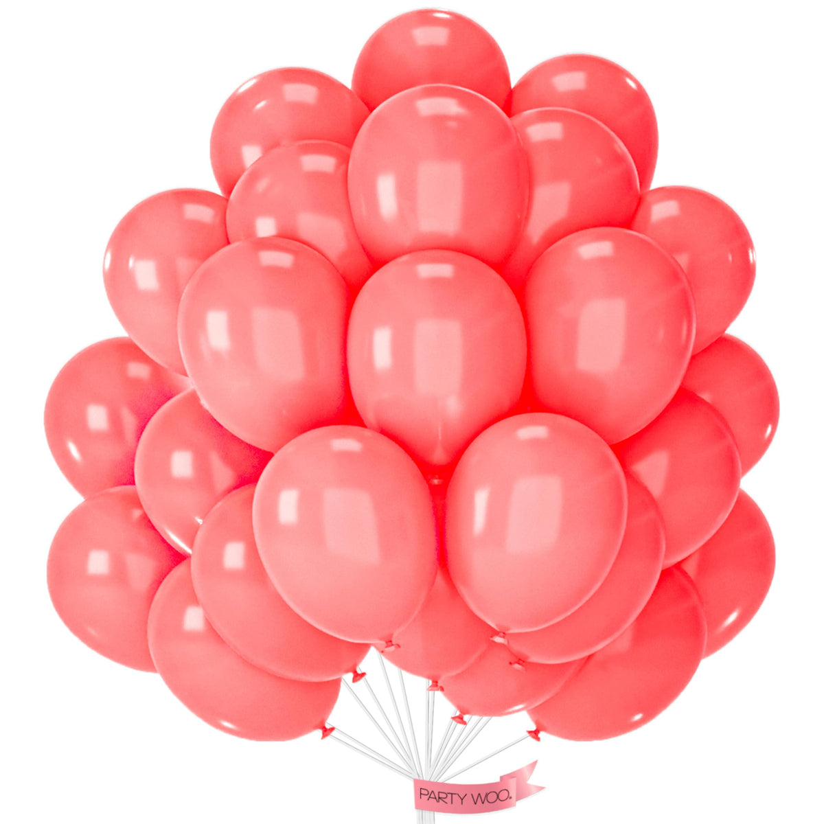 PartyWoo Red Balloons 50pcs Red Helium Latex Balloons 12 Inch