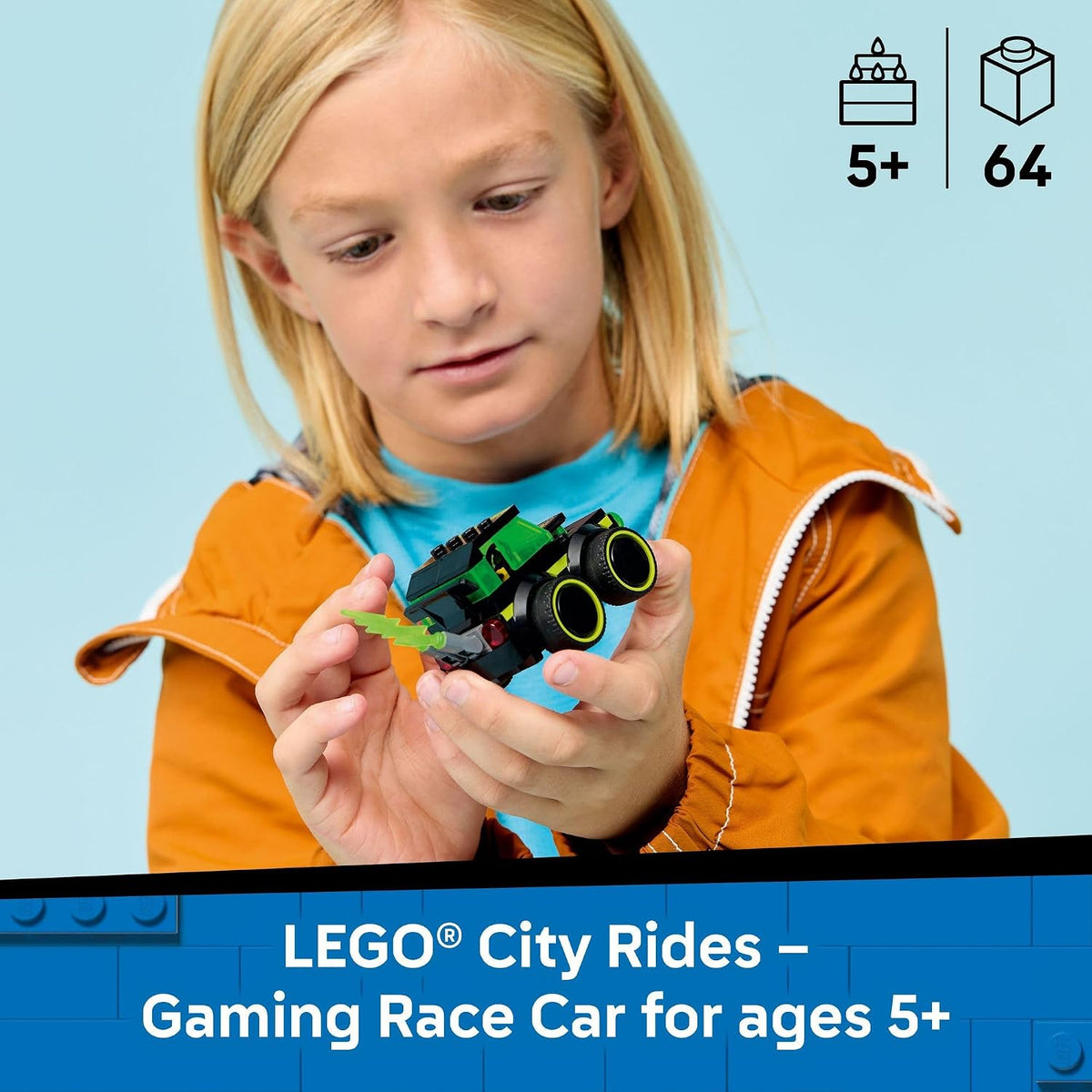 LEGO City Rides – Gaming Race Car 60484
