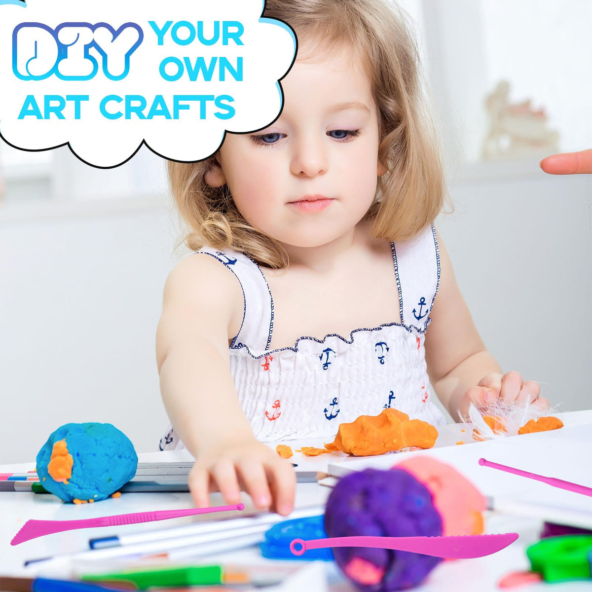 MuseLuxe Air Dry Clay - 32 Colors Modeling Clay Kit with 3 Sculpting Tools